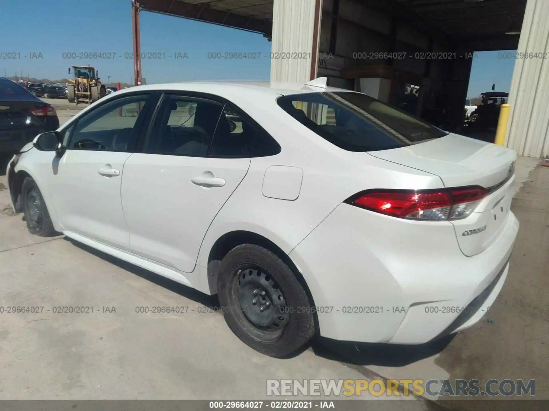 3 Photograph of a damaged car JTDEPRAE7LJ046505 TOYOTA COROLLA 2020