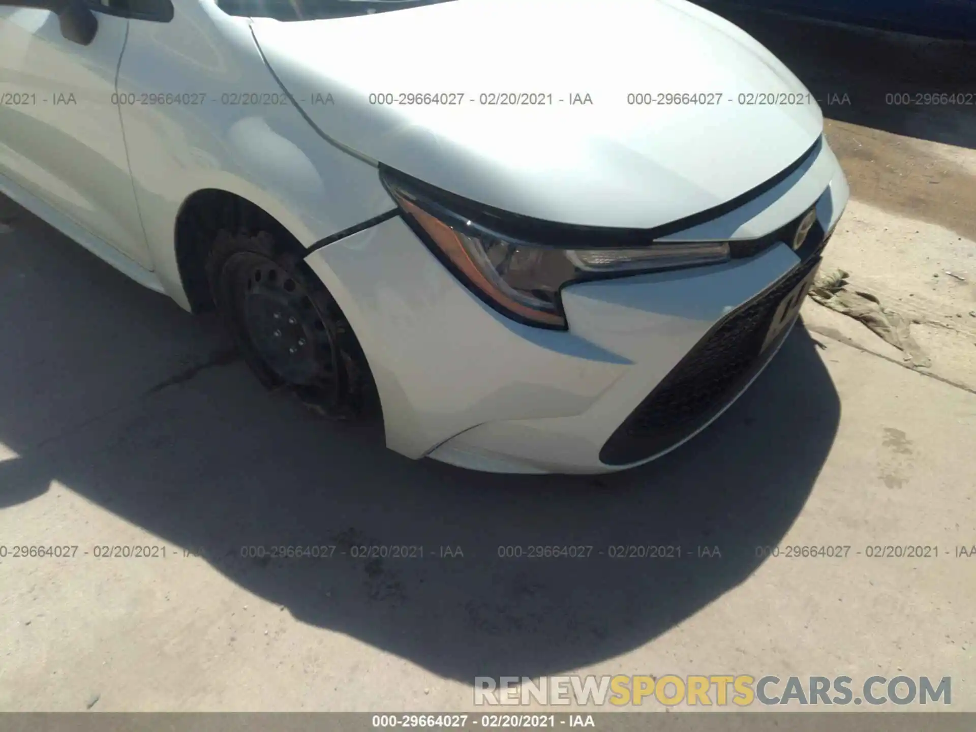 6 Photograph of a damaged car JTDEPRAE7LJ046505 TOYOTA COROLLA 2020