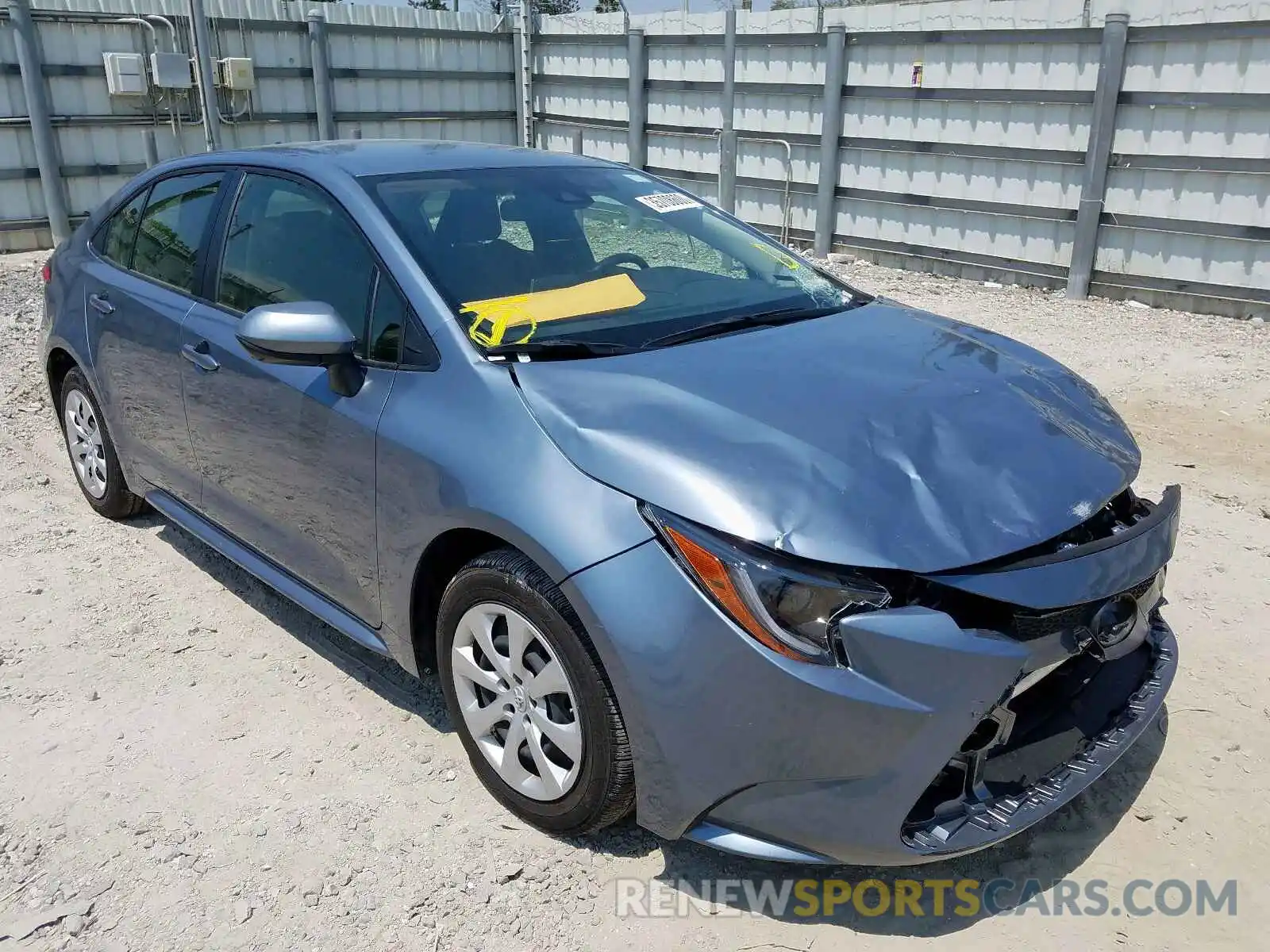 1 Photograph of a damaged car JTDEPRAE7LJ046763 TOYOTA COROLLA 2020