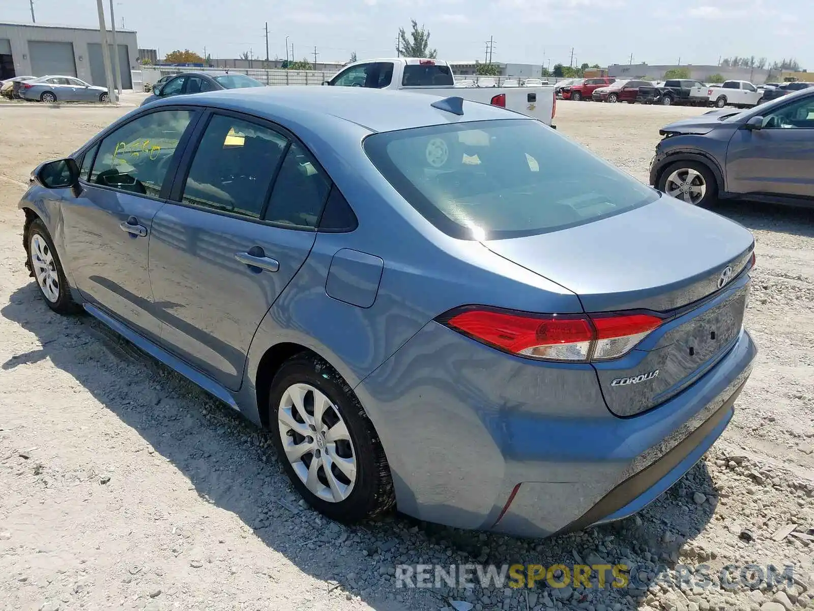 3 Photograph of a damaged car JTDEPRAE7LJ046763 TOYOTA COROLLA 2020