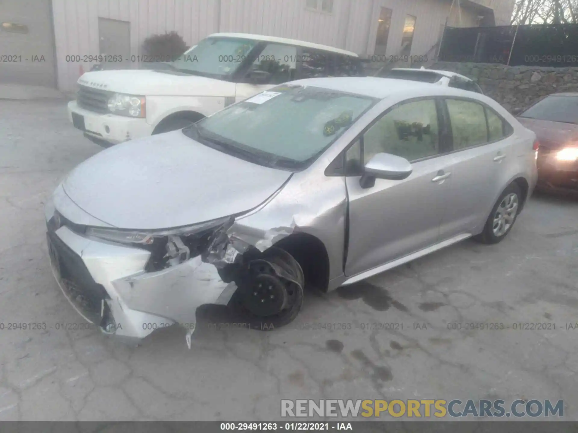 2 Photograph of a damaged car JTDEPRAE7LJ047153 TOYOTA COROLLA 2020