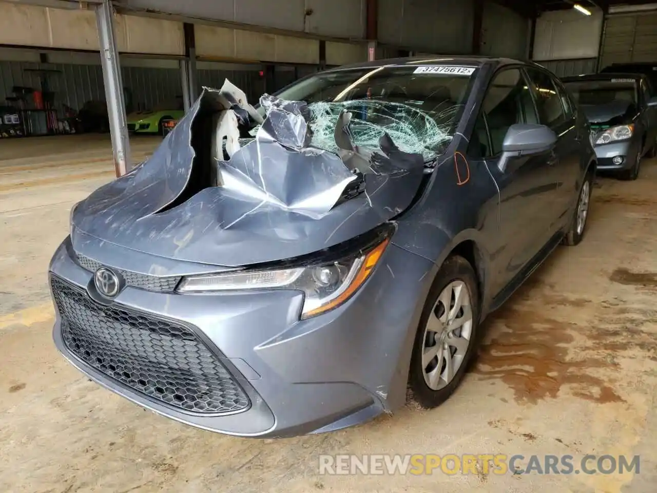 2 Photograph of a damaged car JTDEPRAE7LJ047184 TOYOTA COROLLA 2020