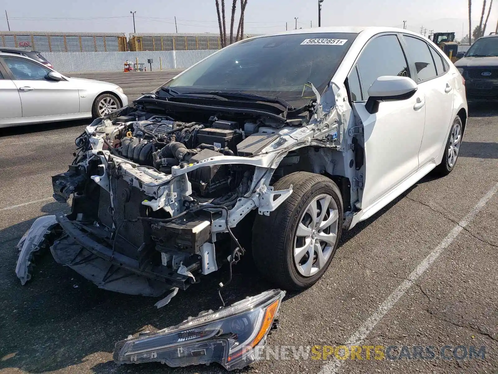 2 Photograph of a damaged car JTDEPRAE7LJ047282 TOYOTA COROLLA 2020