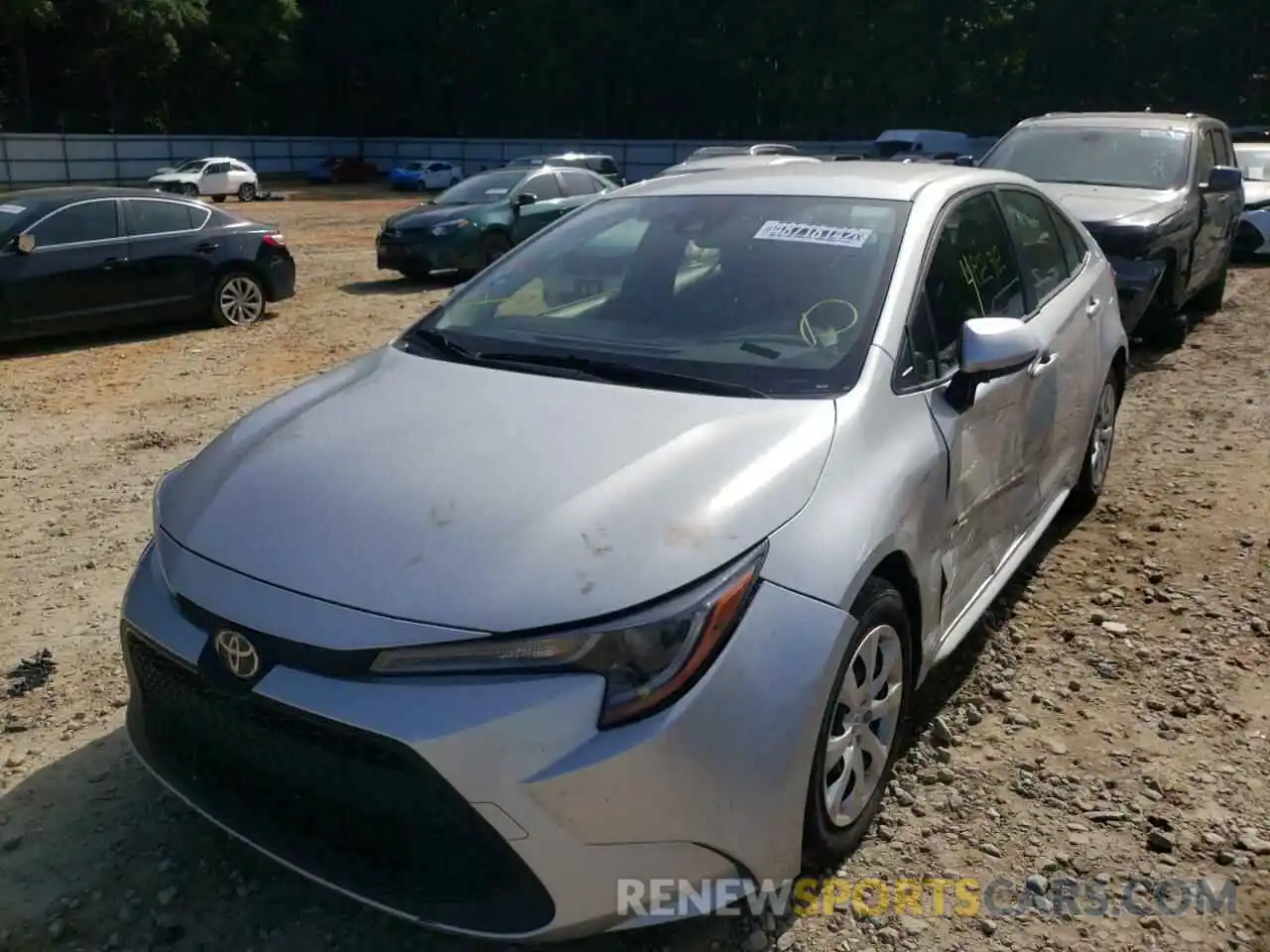 2 Photograph of a damaged car JTDEPRAE7LJ047329 TOYOTA COROLLA 2020