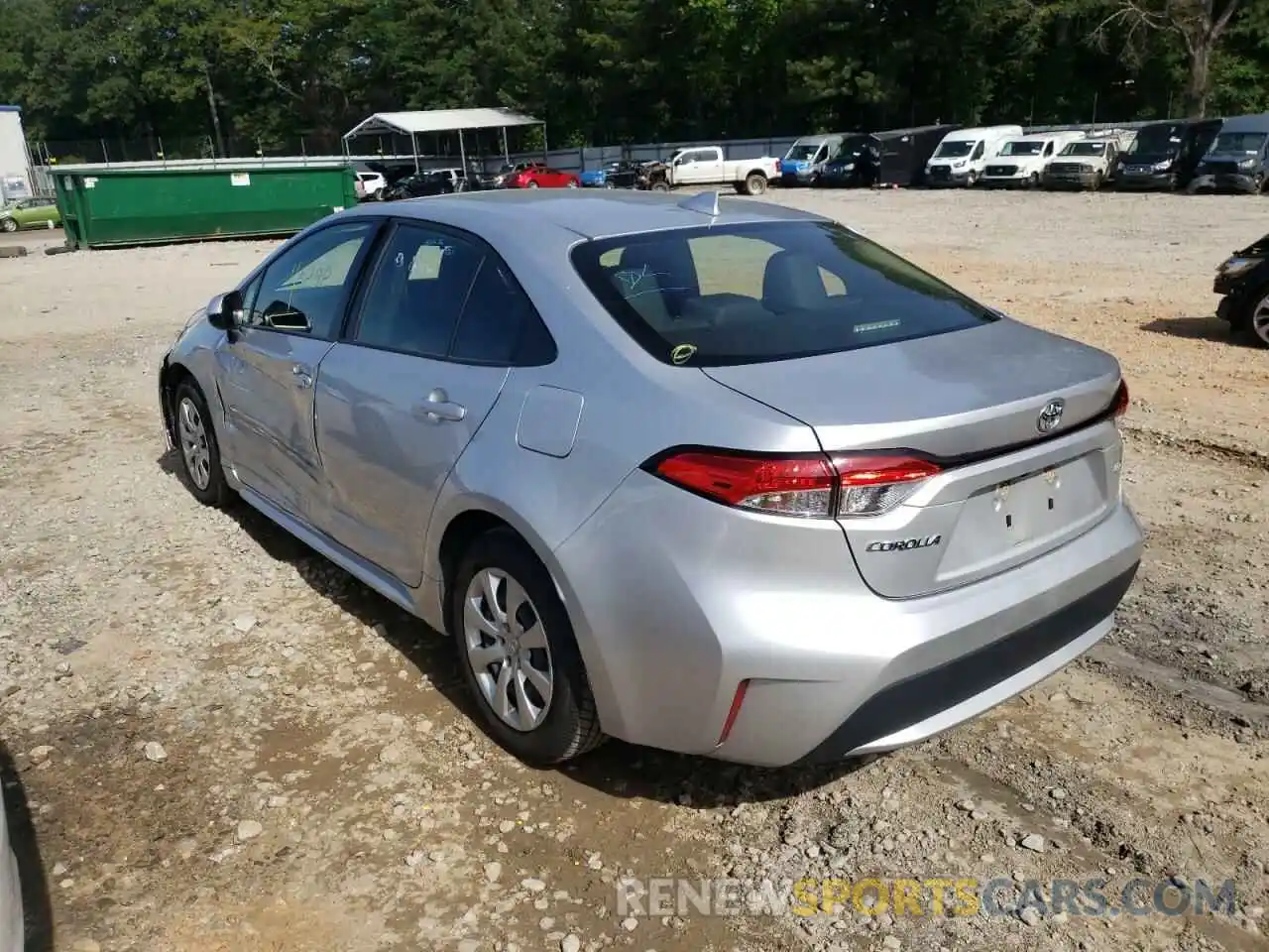 3 Photograph of a damaged car JTDEPRAE7LJ047329 TOYOTA COROLLA 2020