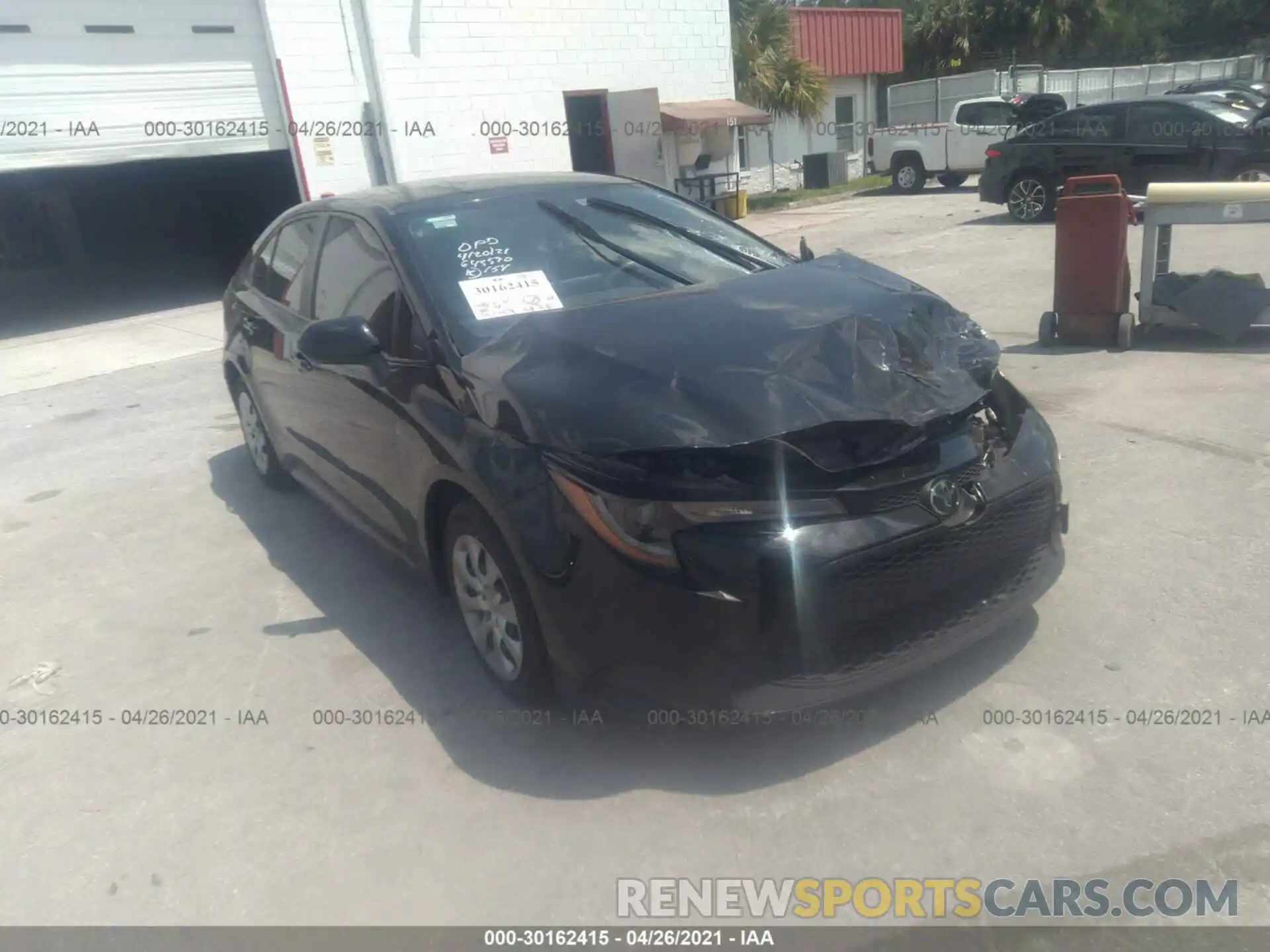 1 Photograph of a damaged car JTDEPRAE7LJ048075 TOYOTA COROLLA 2020