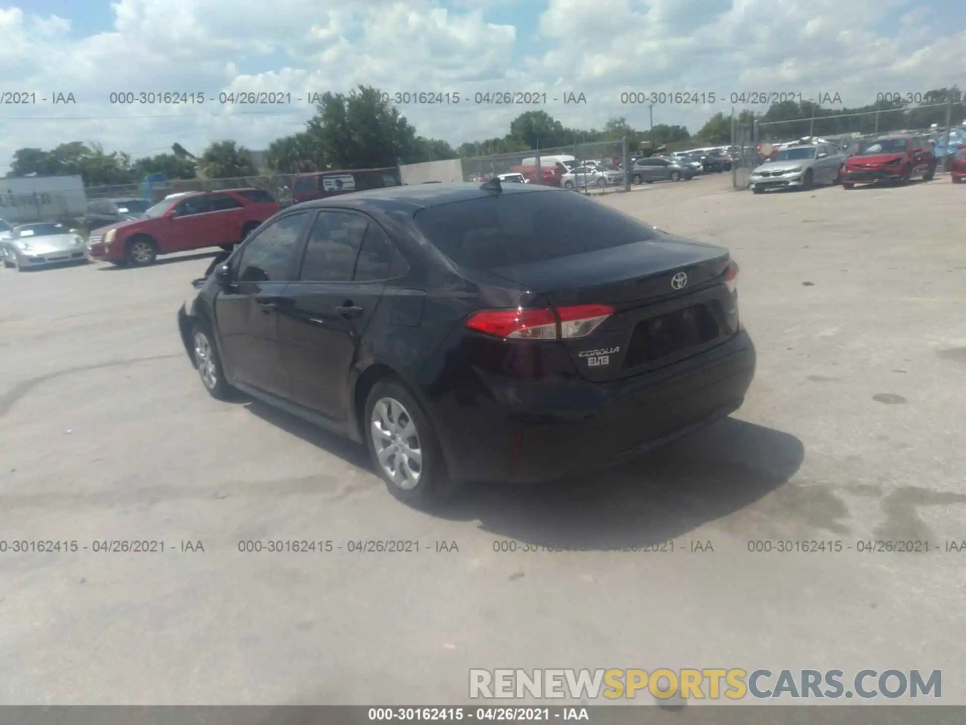 3 Photograph of a damaged car JTDEPRAE7LJ048075 TOYOTA COROLLA 2020