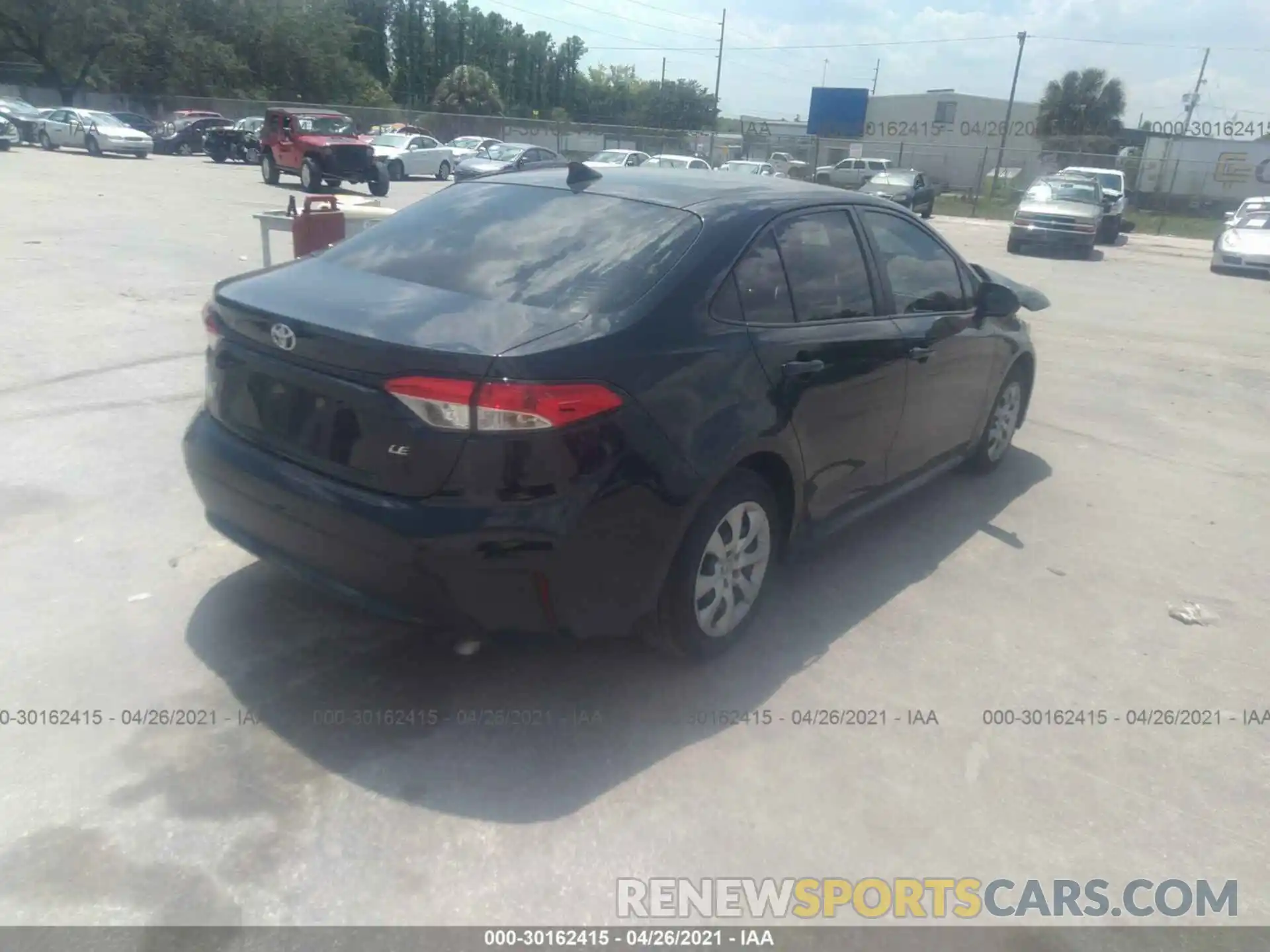 4 Photograph of a damaged car JTDEPRAE7LJ048075 TOYOTA COROLLA 2020