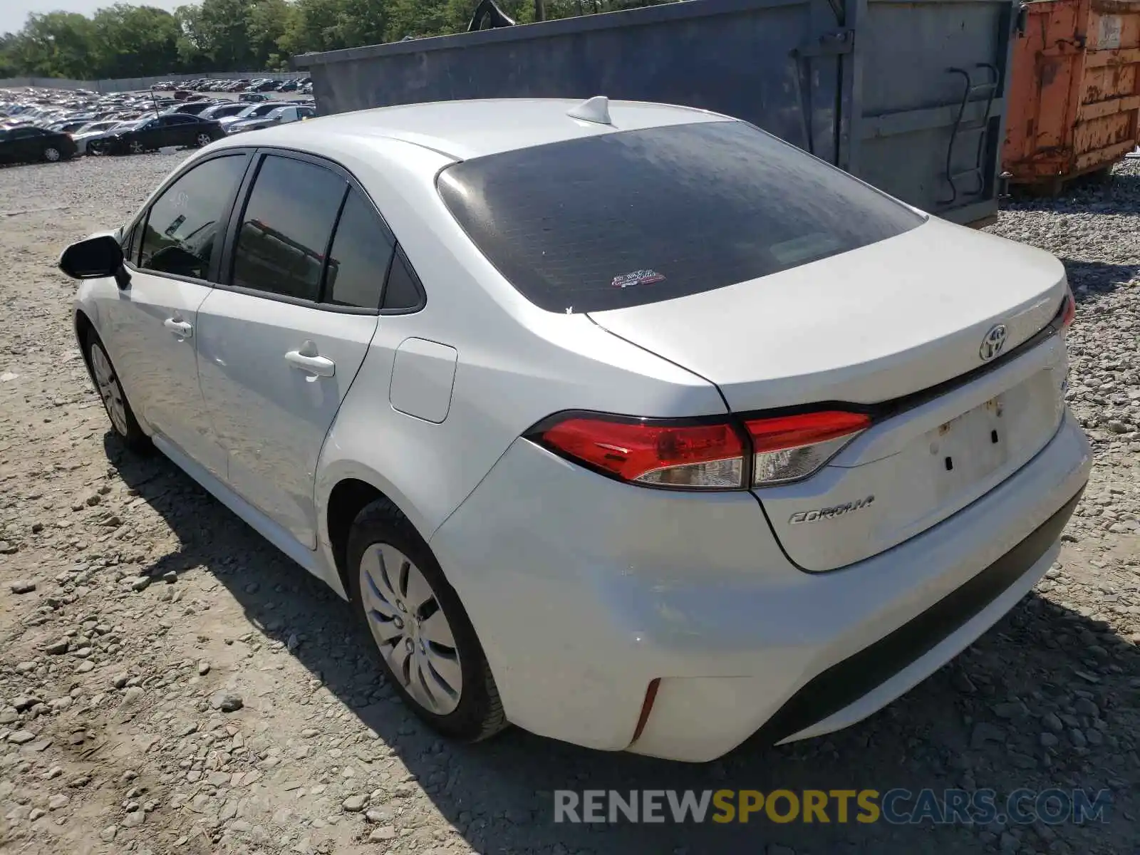 3 Photograph of a damaged car JTDEPRAE7LJ048996 TOYOTA COROLLA 2020