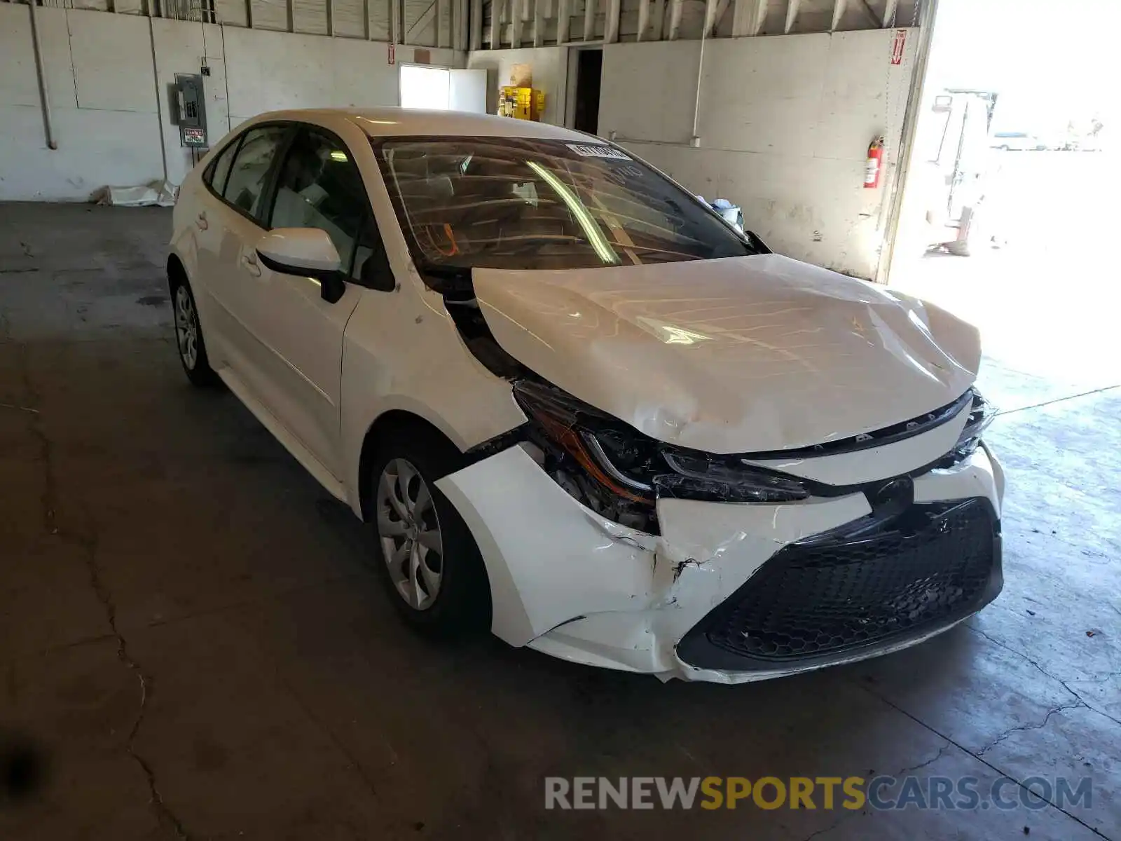 1 Photograph of a damaged car JTDEPRAE7LJ049243 TOYOTA COROLLA 2020