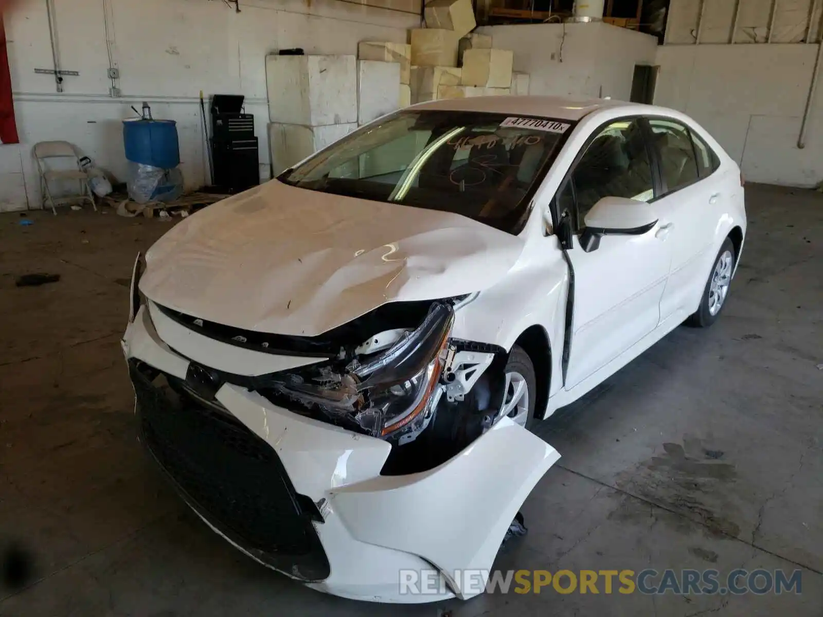 2 Photograph of a damaged car JTDEPRAE7LJ049243 TOYOTA COROLLA 2020