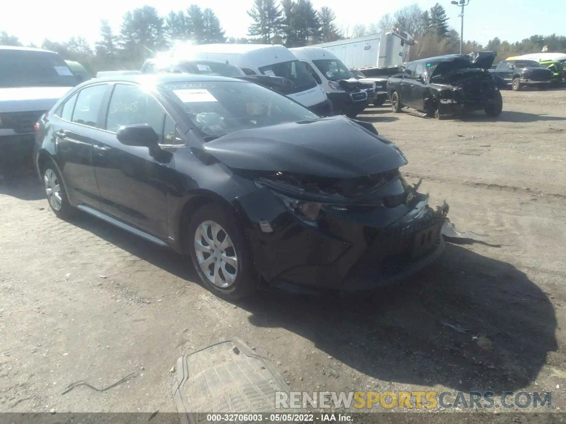 1 Photograph of a damaged car JTDEPRAE7LJ049680 TOYOTA COROLLA 2020