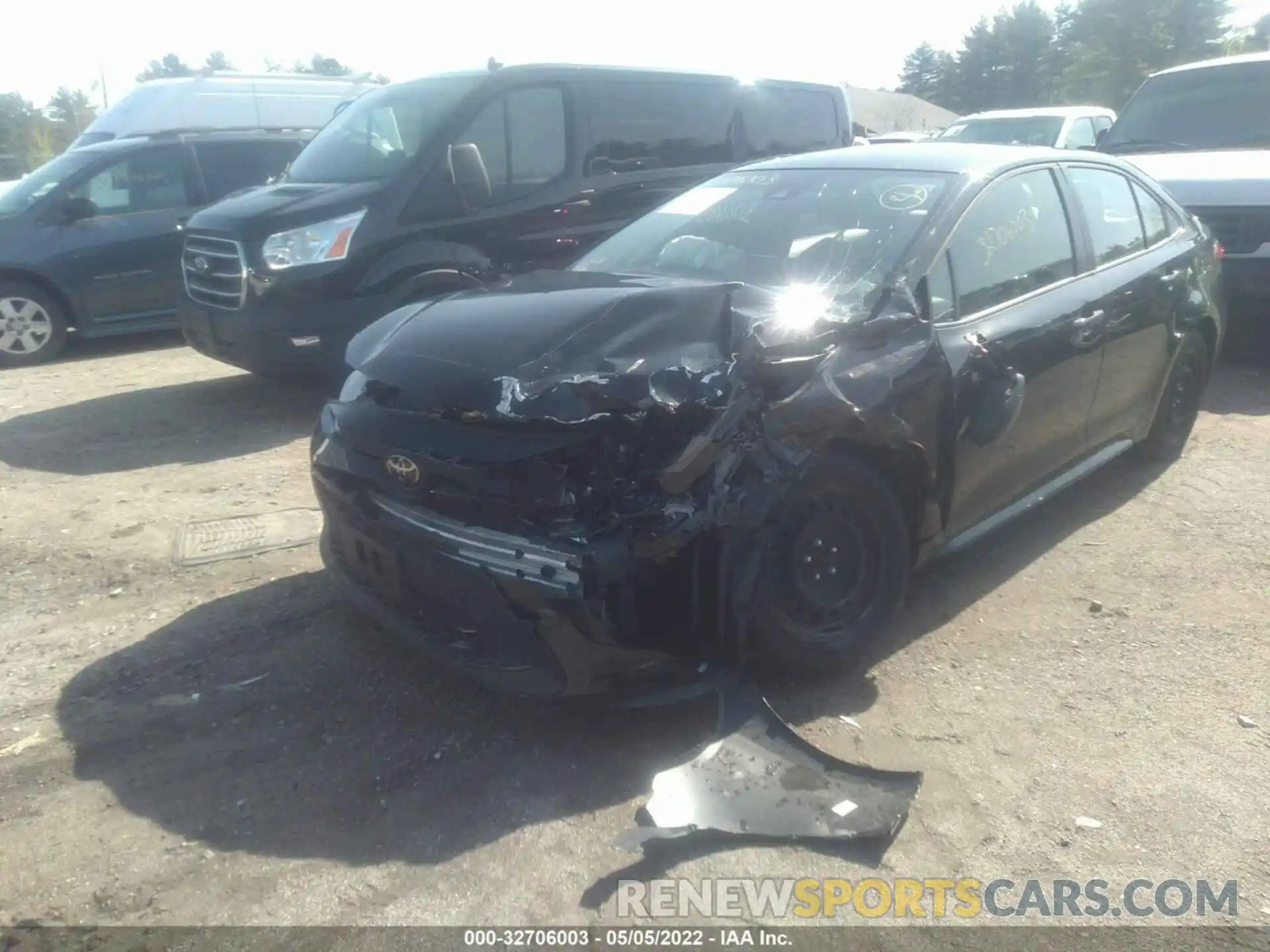 2 Photograph of a damaged car JTDEPRAE7LJ049680 TOYOTA COROLLA 2020