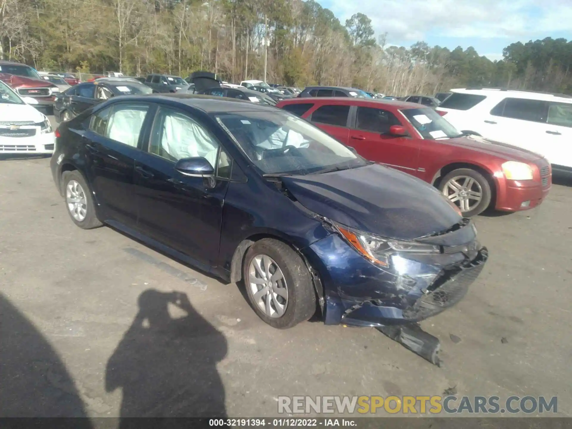 1 Photograph of a damaged car JTDEPRAE7LJ050134 TOYOTA COROLLA 2020