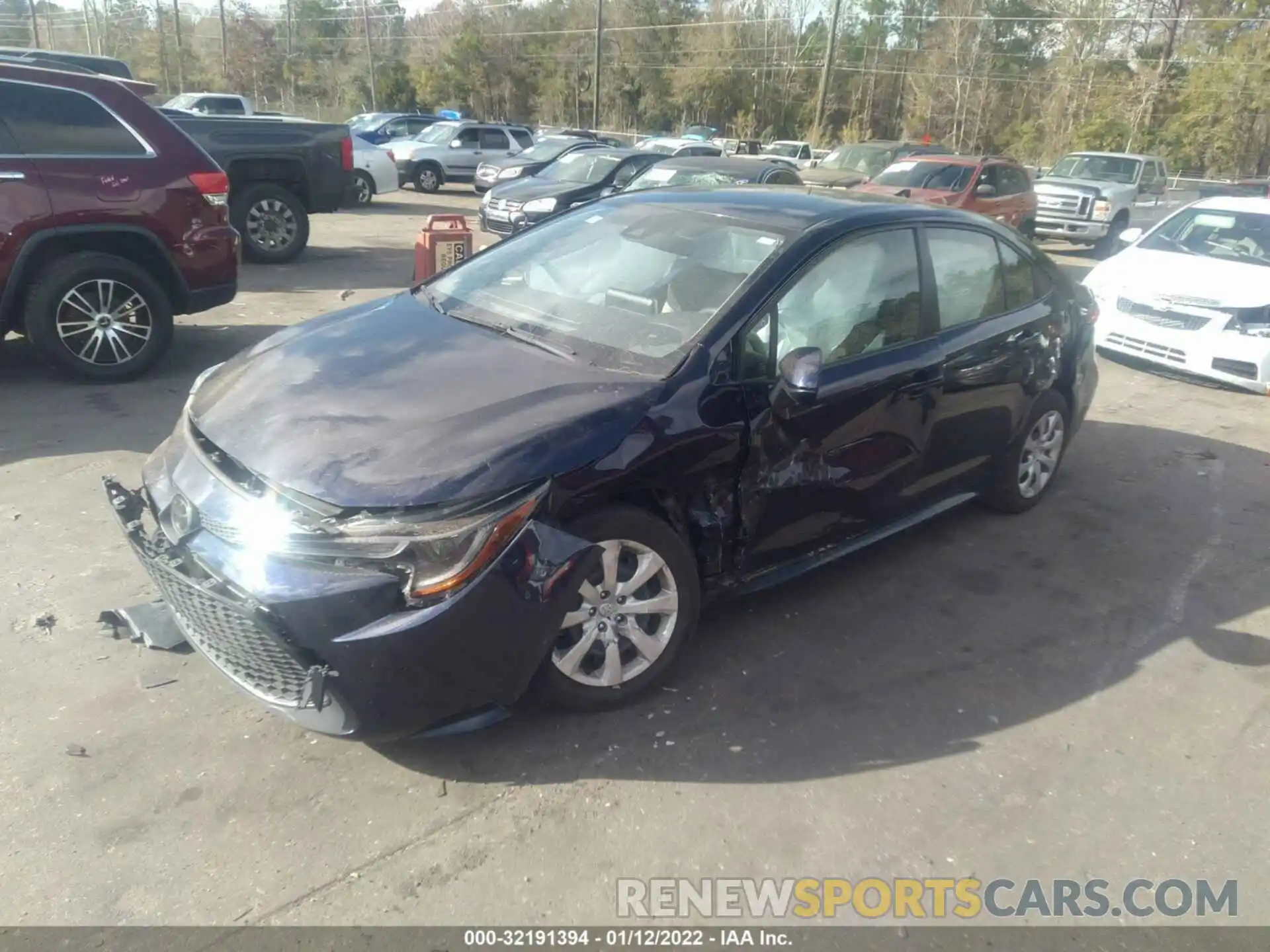 2 Photograph of a damaged car JTDEPRAE7LJ050134 TOYOTA COROLLA 2020