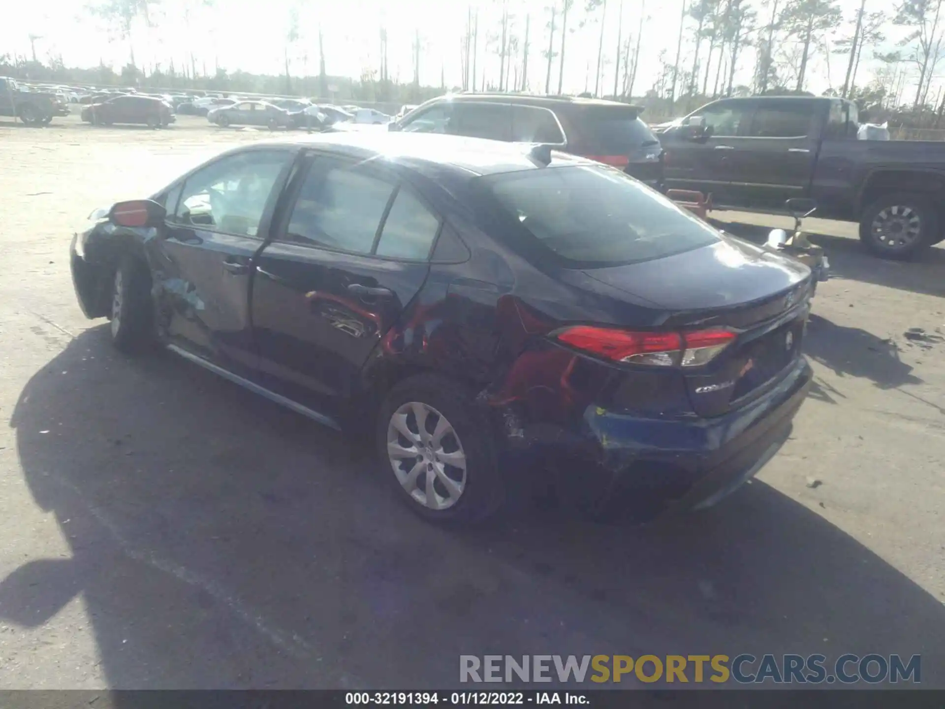 3 Photograph of a damaged car JTDEPRAE7LJ050134 TOYOTA COROLLA 2020