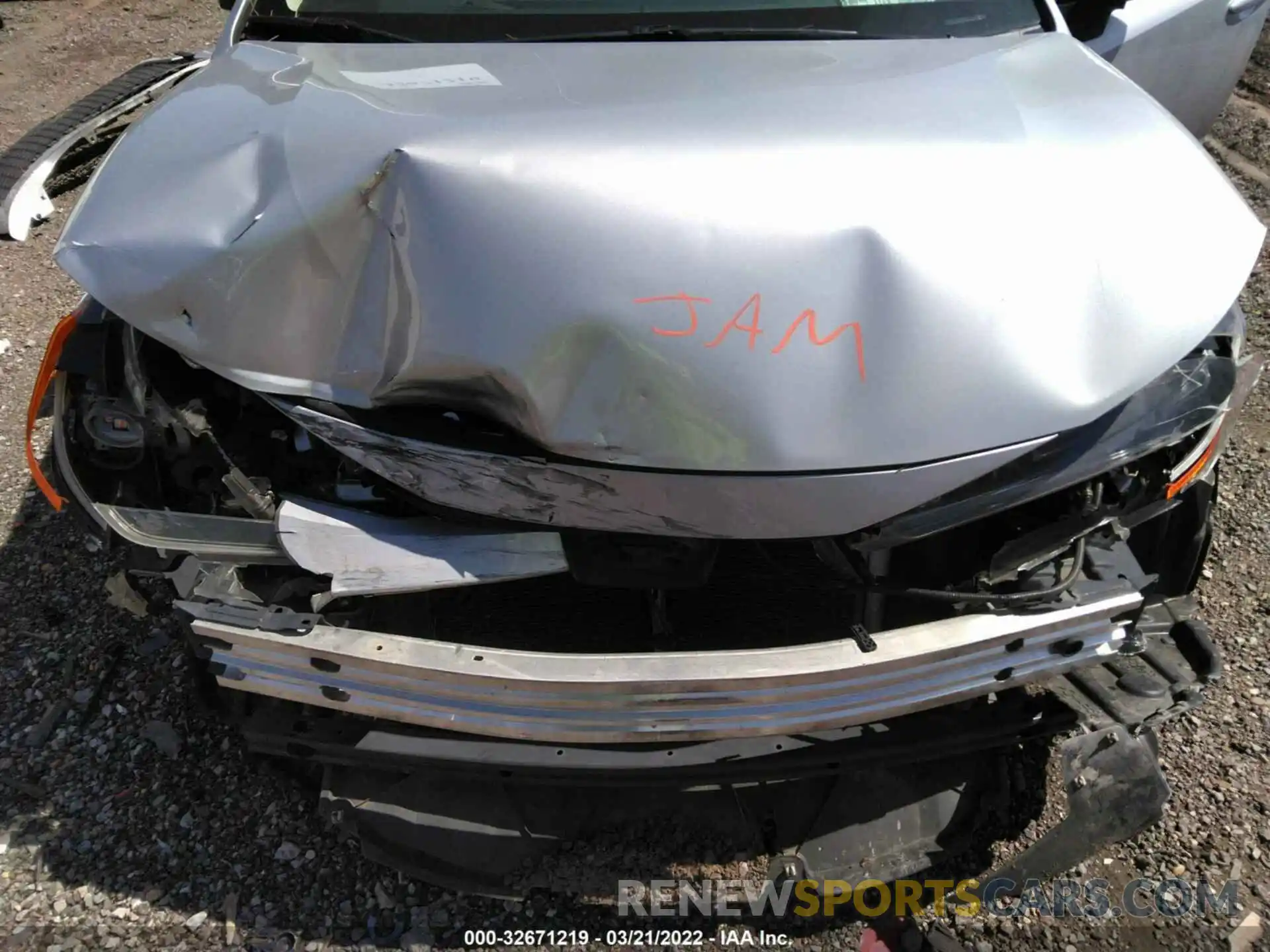 10 Photograph of a damaged car JTDEPRAE7LJ050263 TOYOTA COROLLA 2020