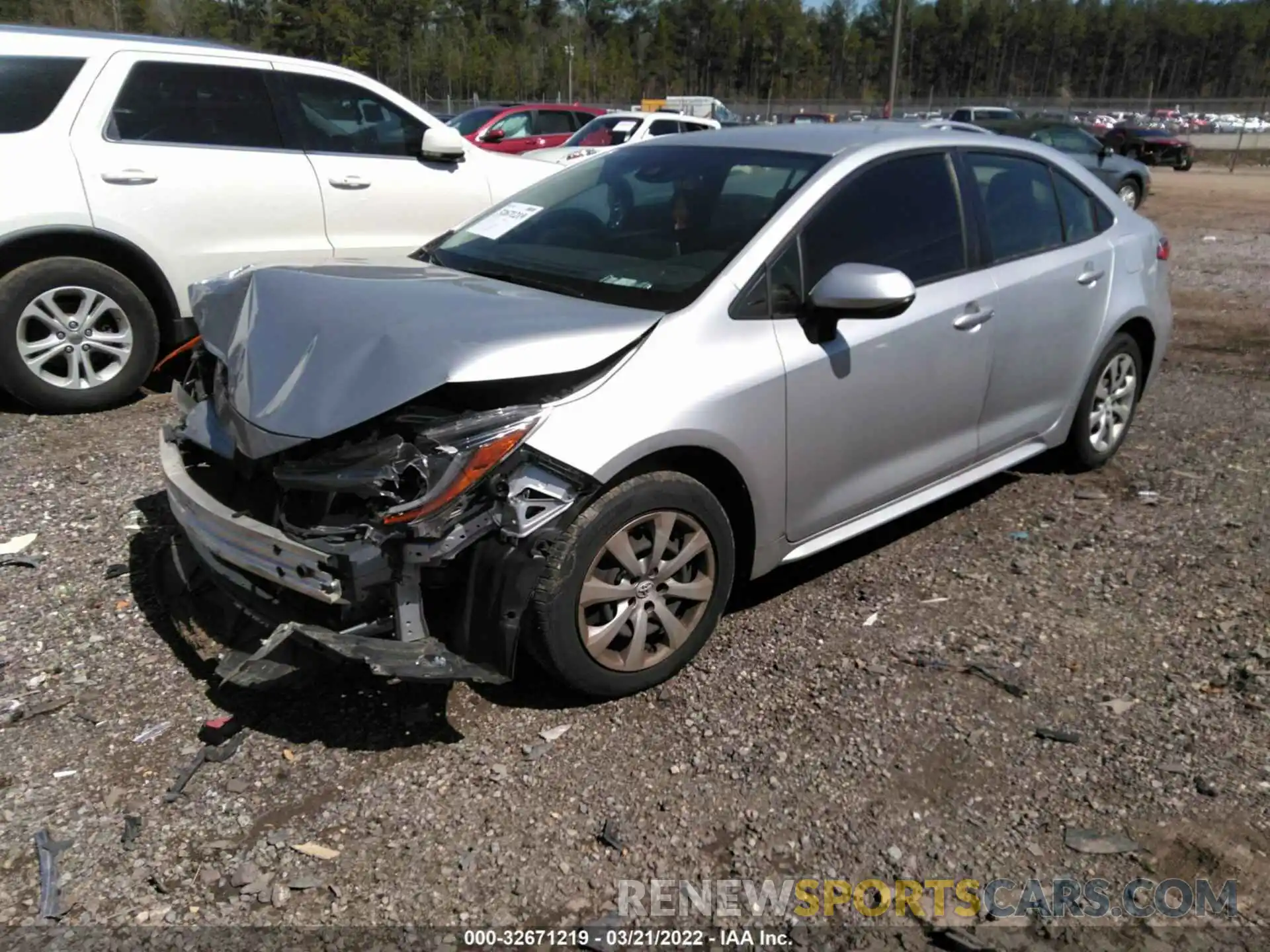 2 Photograph of a damaged car JTDEPRAE7LJ050263 TOYOTA COROLLA 2020