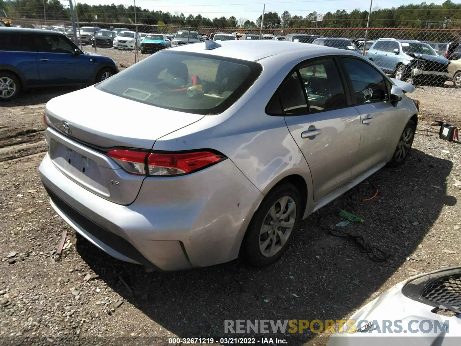 4 Photograph of a damaged car JTDEPRAE7LJ050263 TOYOTA COROLLA 2020