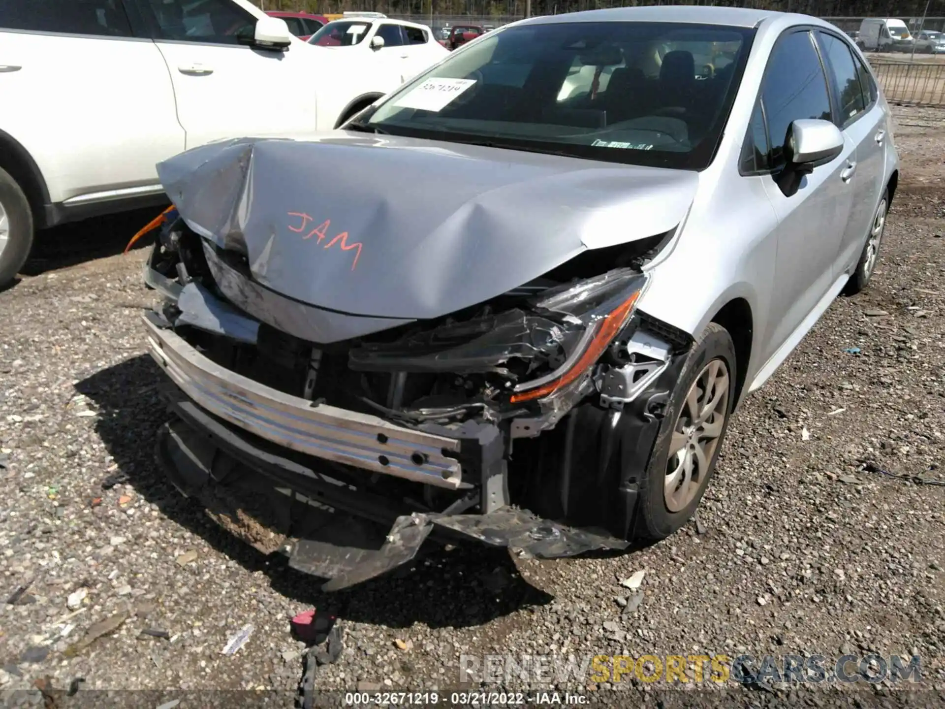 6 Photograph of a damaged car JTDEPRAE7LJ050263 TOYOTA COROLLA 2020