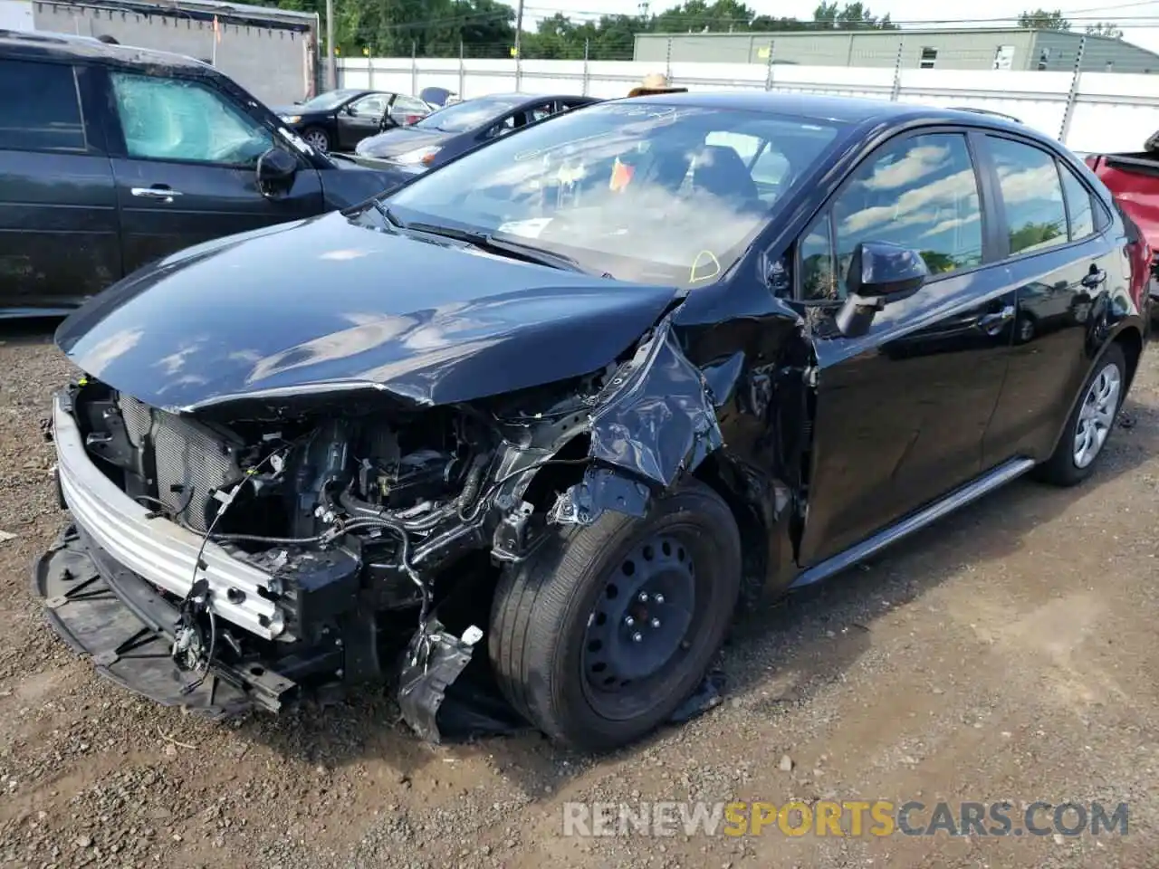 2 Photograph of a damaged car JTDEPRAE7LJ050568 TOYOTA COROLLA 2020