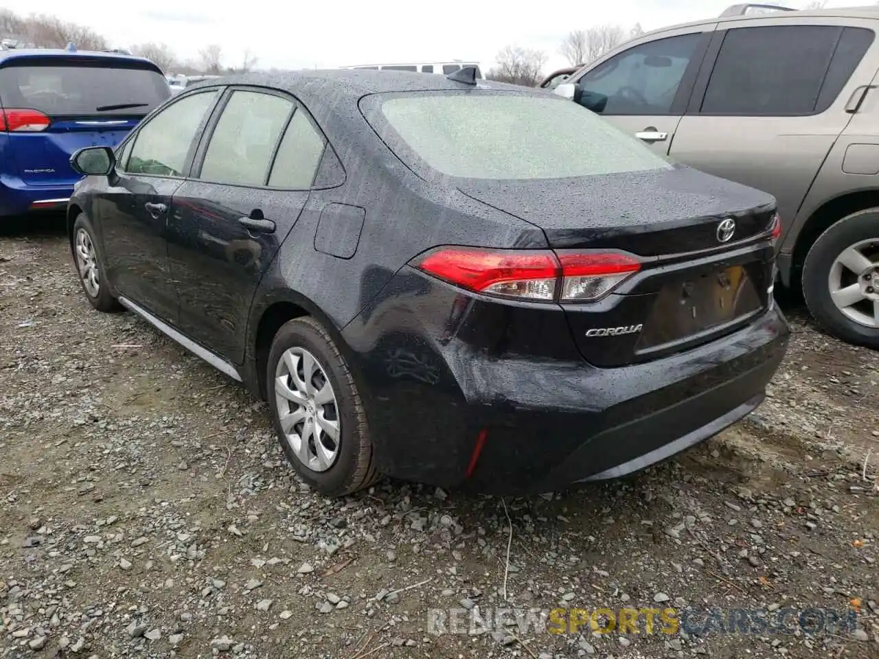 3 Photograph of a damaged car JTDEPRAE7LJ050618 TOYOTA COROLLA 2020