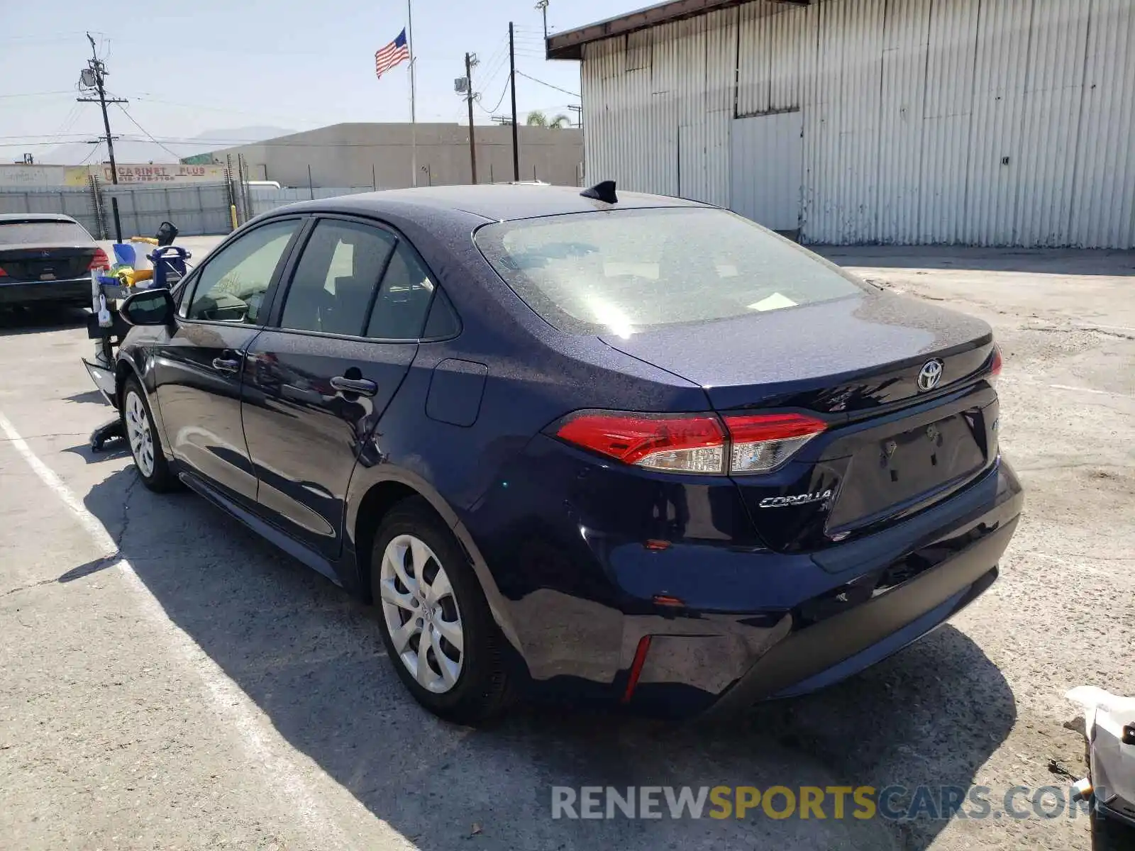 3 Photograph of a damaged car JTDEPRAE7LJ050943 TOYOTA COROLLA 2020