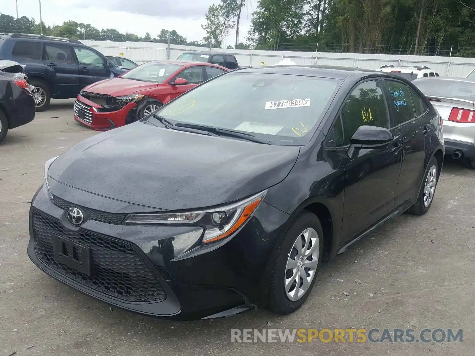 2 Photograph of a damaged car JTDEPRAE7LJ050974 TOYOTA COROLLA 2020