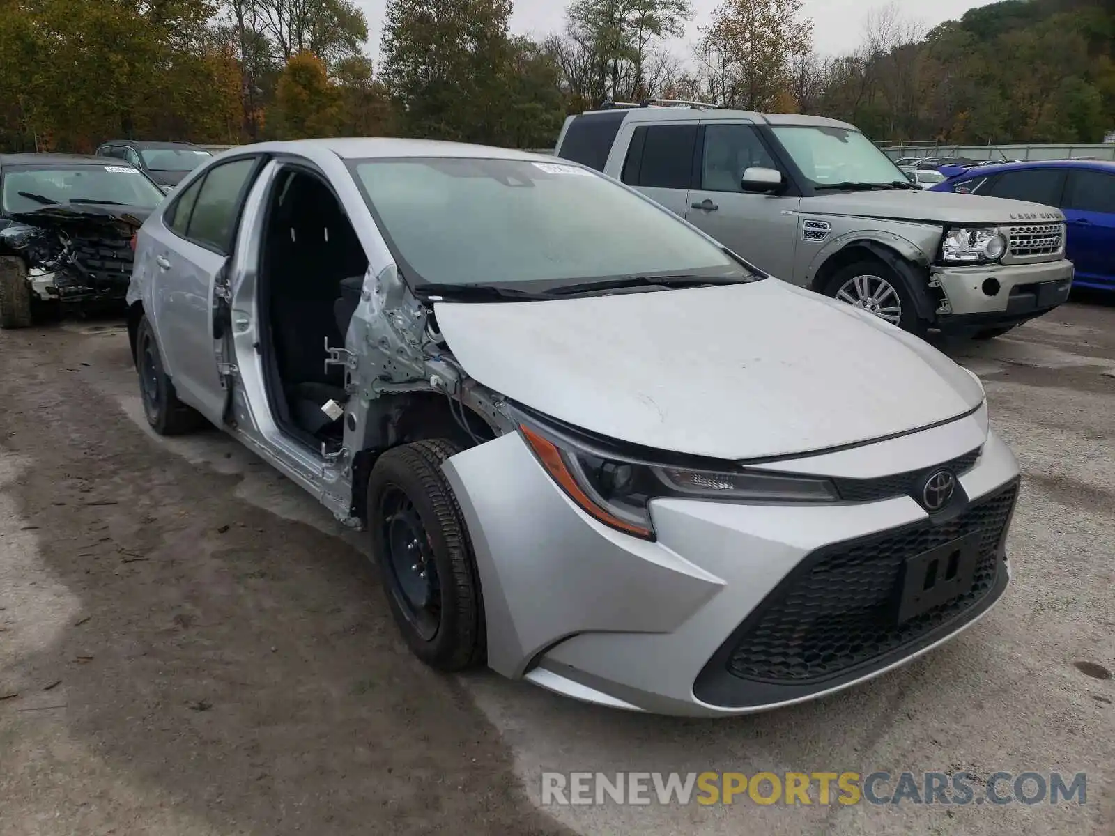 1 Photograph of a damaged car JTDEPRAE7LJ051056 TOYOTA COROLLA 2020