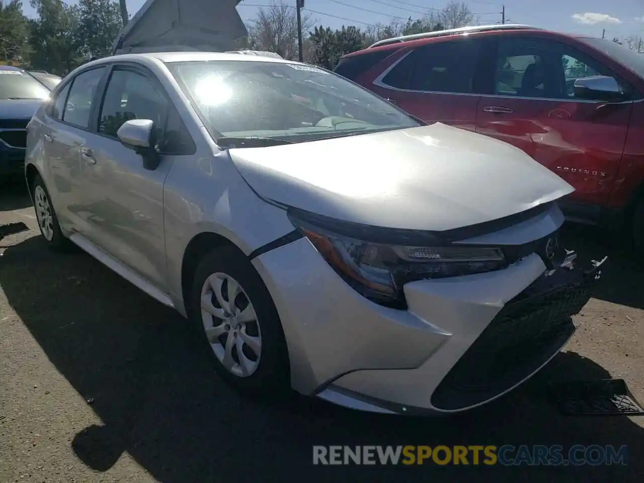 1 Photograph of a damaged car JTDEPRAE7LJ051106 TOYOTA COROLLA 2020