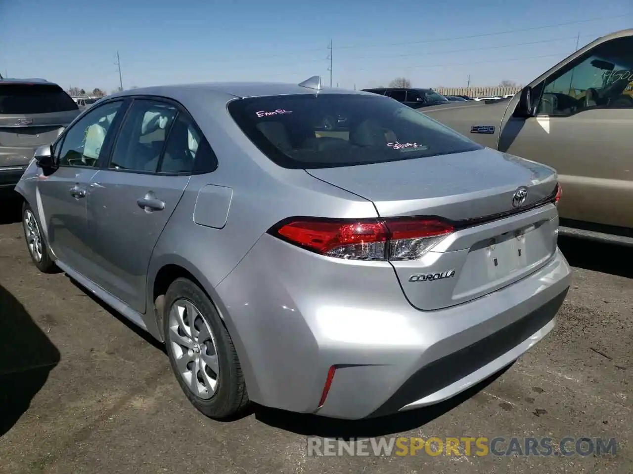 3 Photograph of a damaged car JTDEPRAE7LJ051106 TOYOTA COROLLA 2020