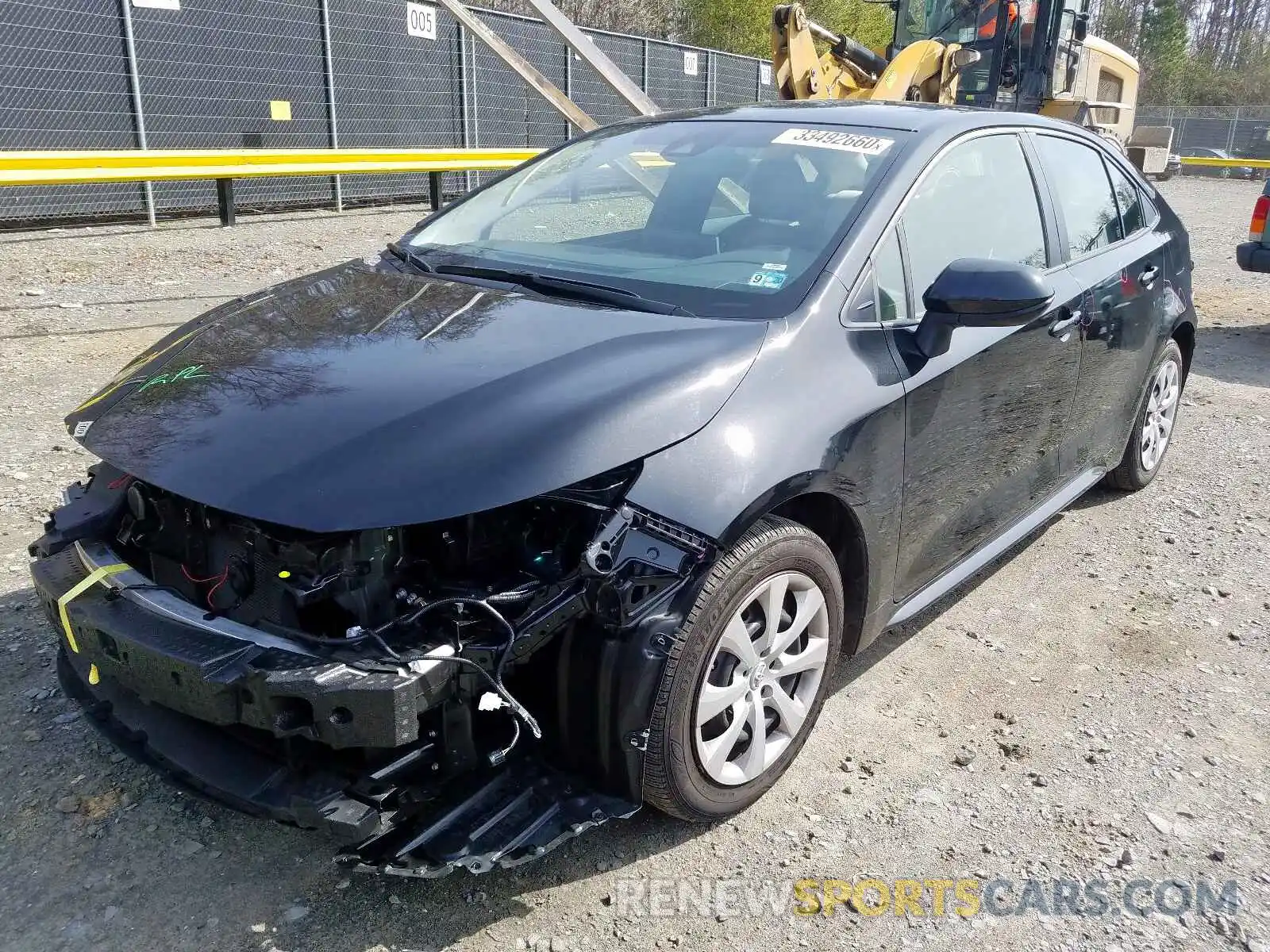 2 Photograph of a damaged car JTDEPRAE7LJ051171 TOYOTA COROLLA 2020