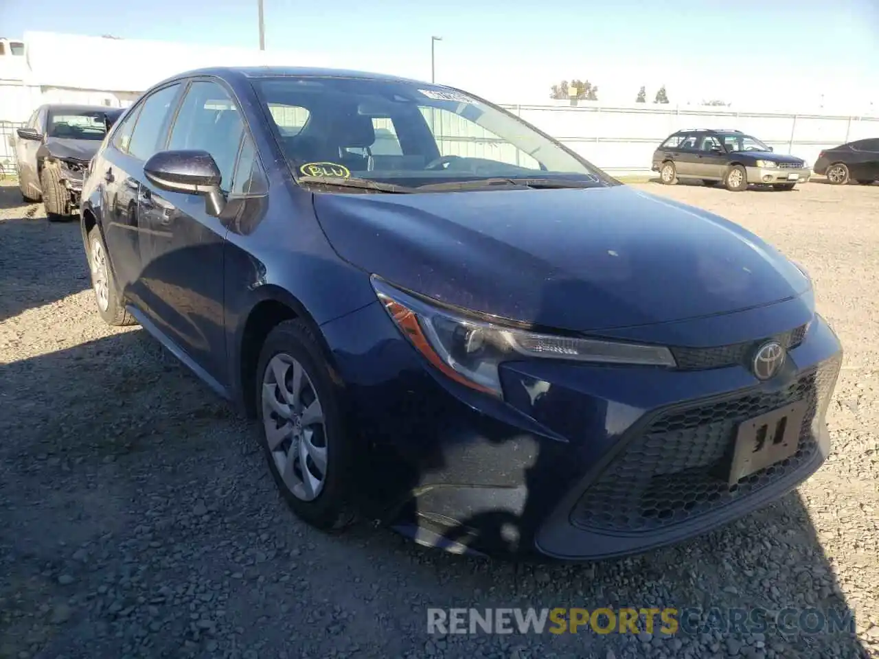 1 Photograph of a damaged car JTDEPRAE7LJ051252 TOYOTA COROLLA 2020