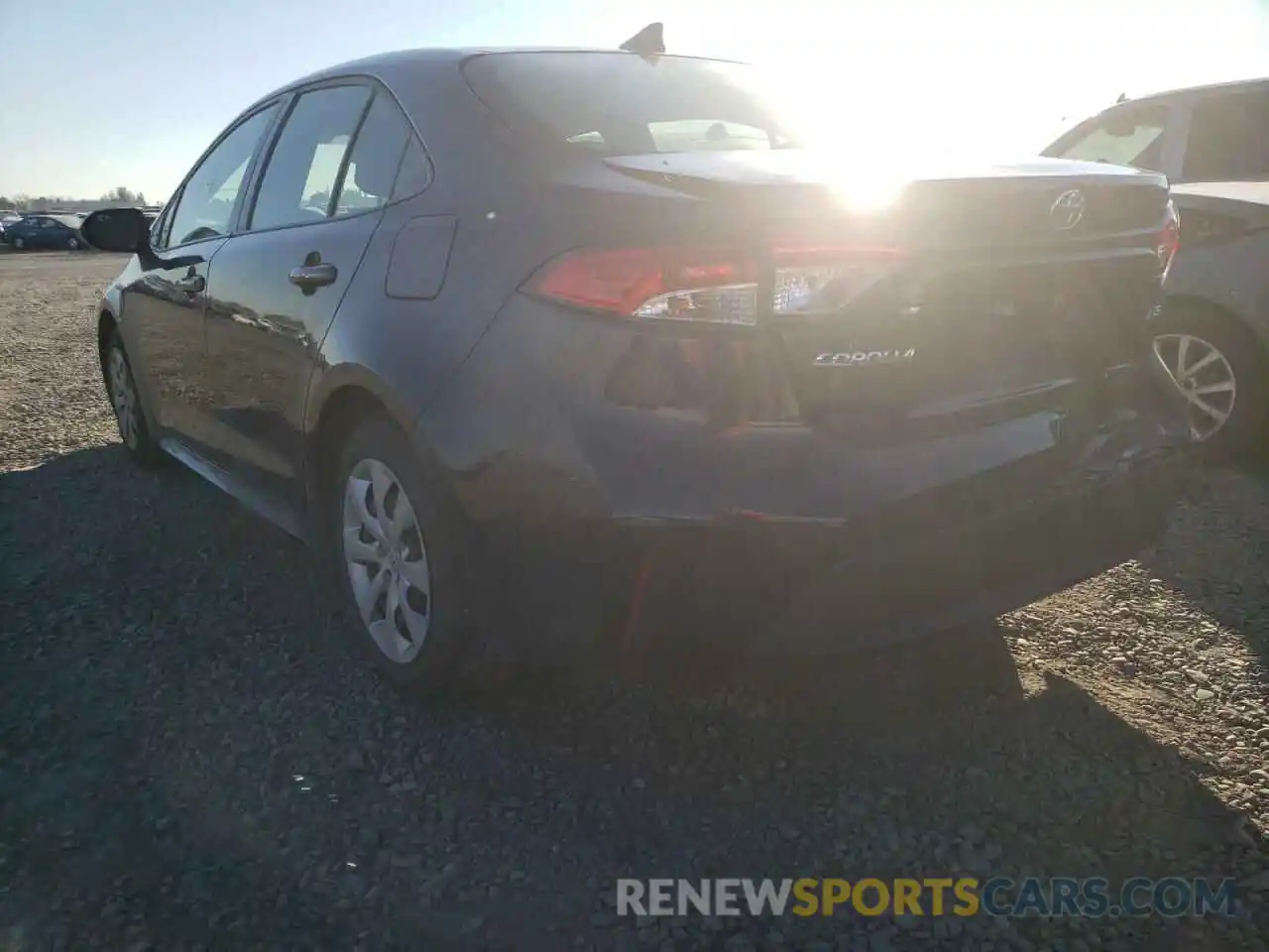 3 Photograph of a damaged car JTDEPRAE7LJ051252 TOYOTA COROLLA 2020