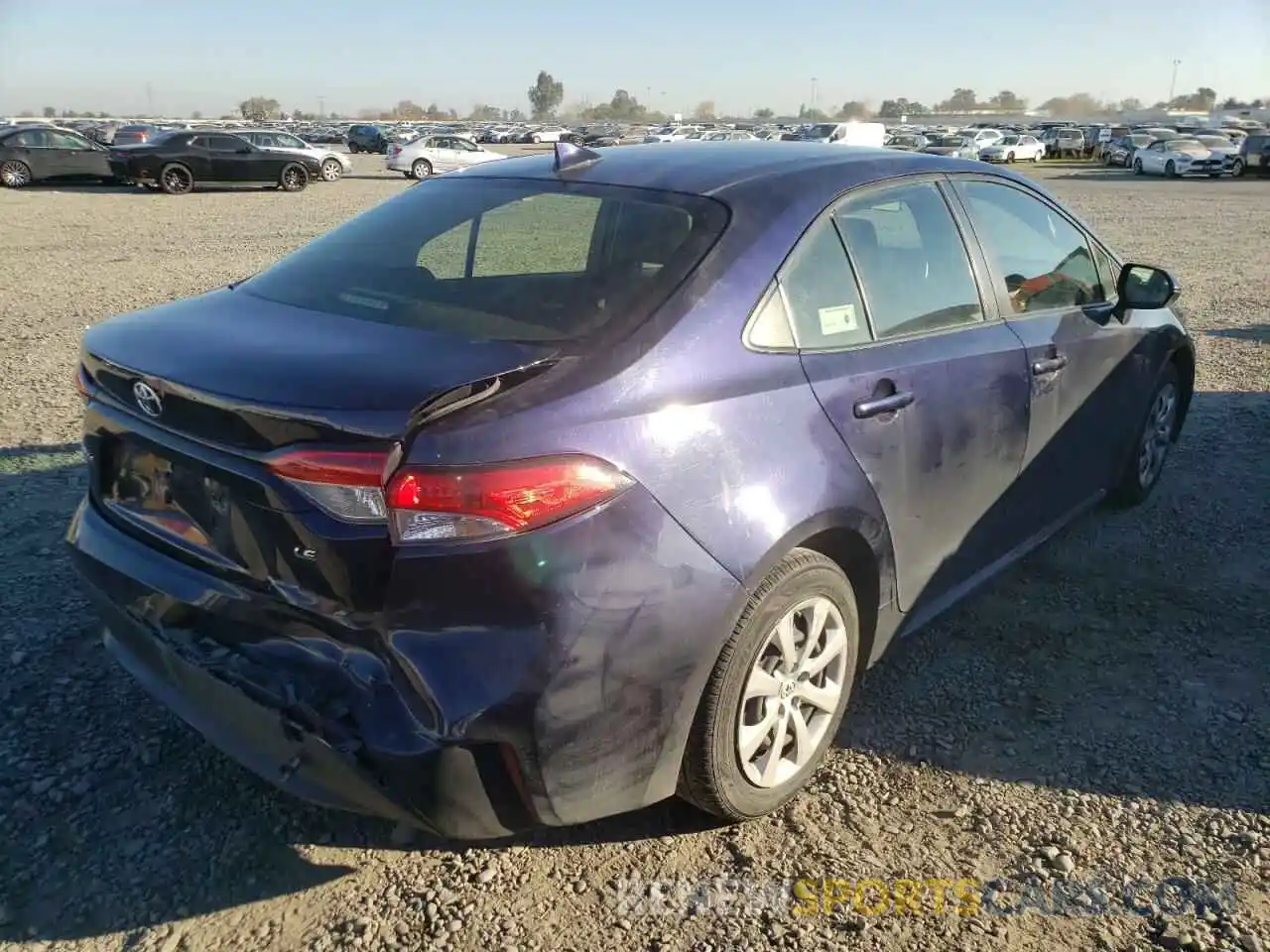 4 Photograph of a damaged car JTDEPRAE7LJ051252 TOYOTA COROLLA 2020