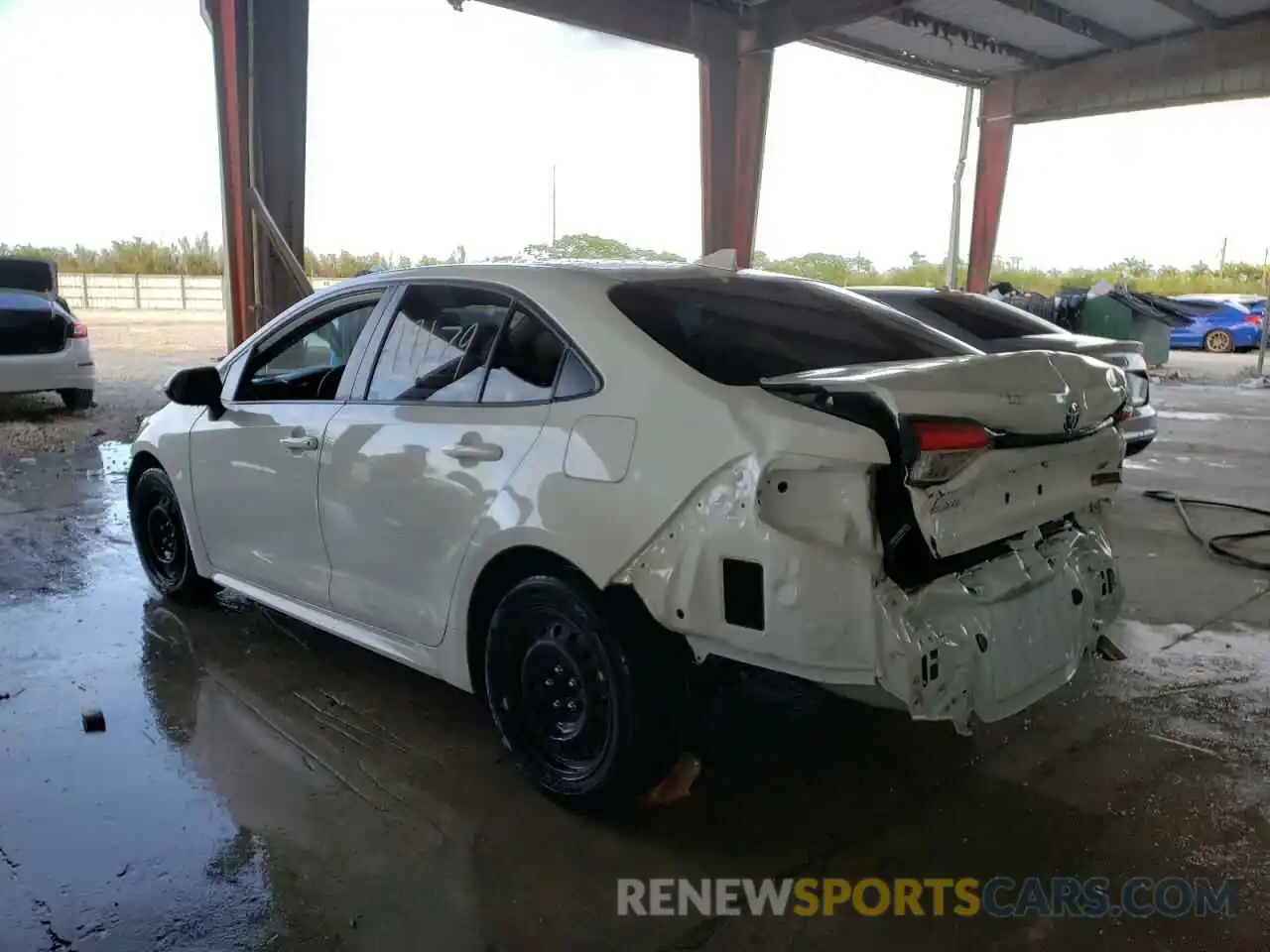 3 Photograph of a damaged car JTDEPRAE7LJ051378 TOYOTA COROLLA 2020