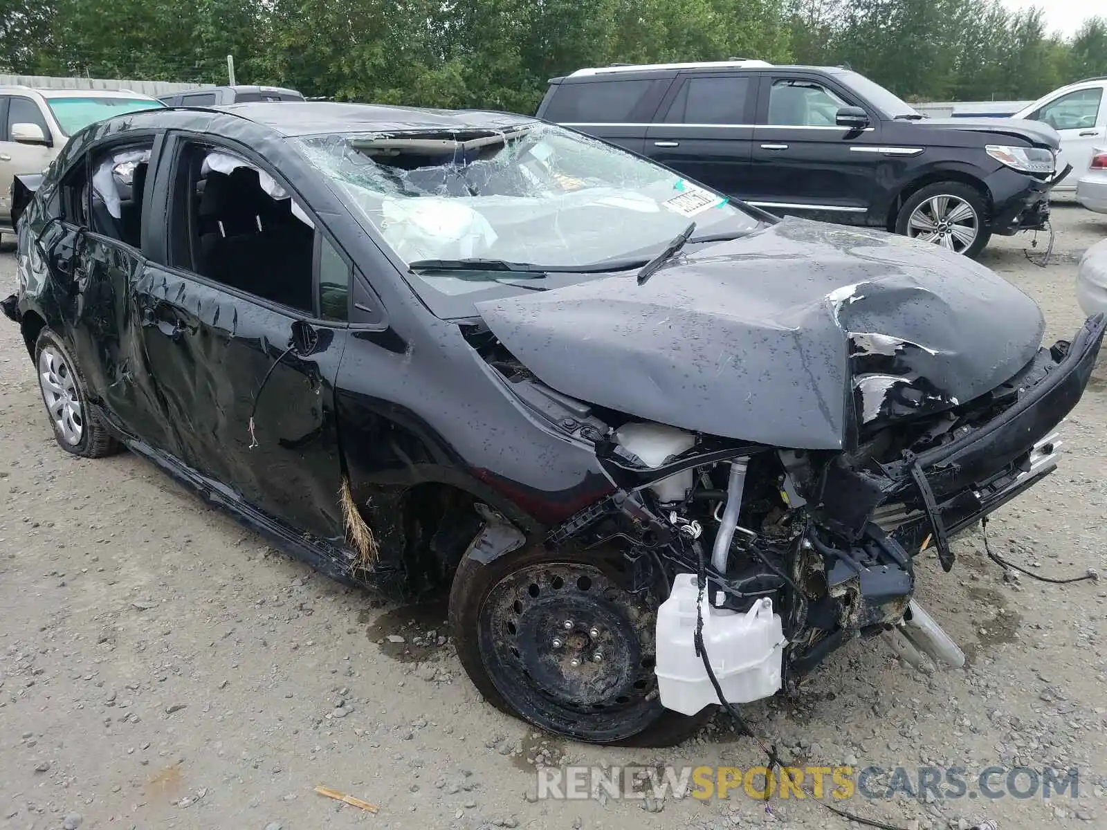 1 Photograph of a damaged car JTDEPRAE7LJ051509 TOYOTA COROLLA 2020