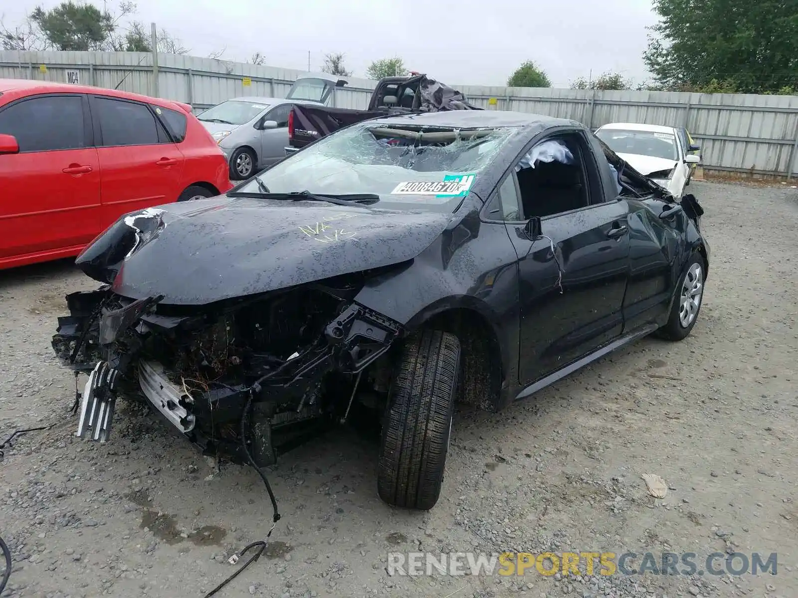 2 Photograph of a damaged car JTDEPRAE7LJ051509 TOYOTA COROLLA 2020