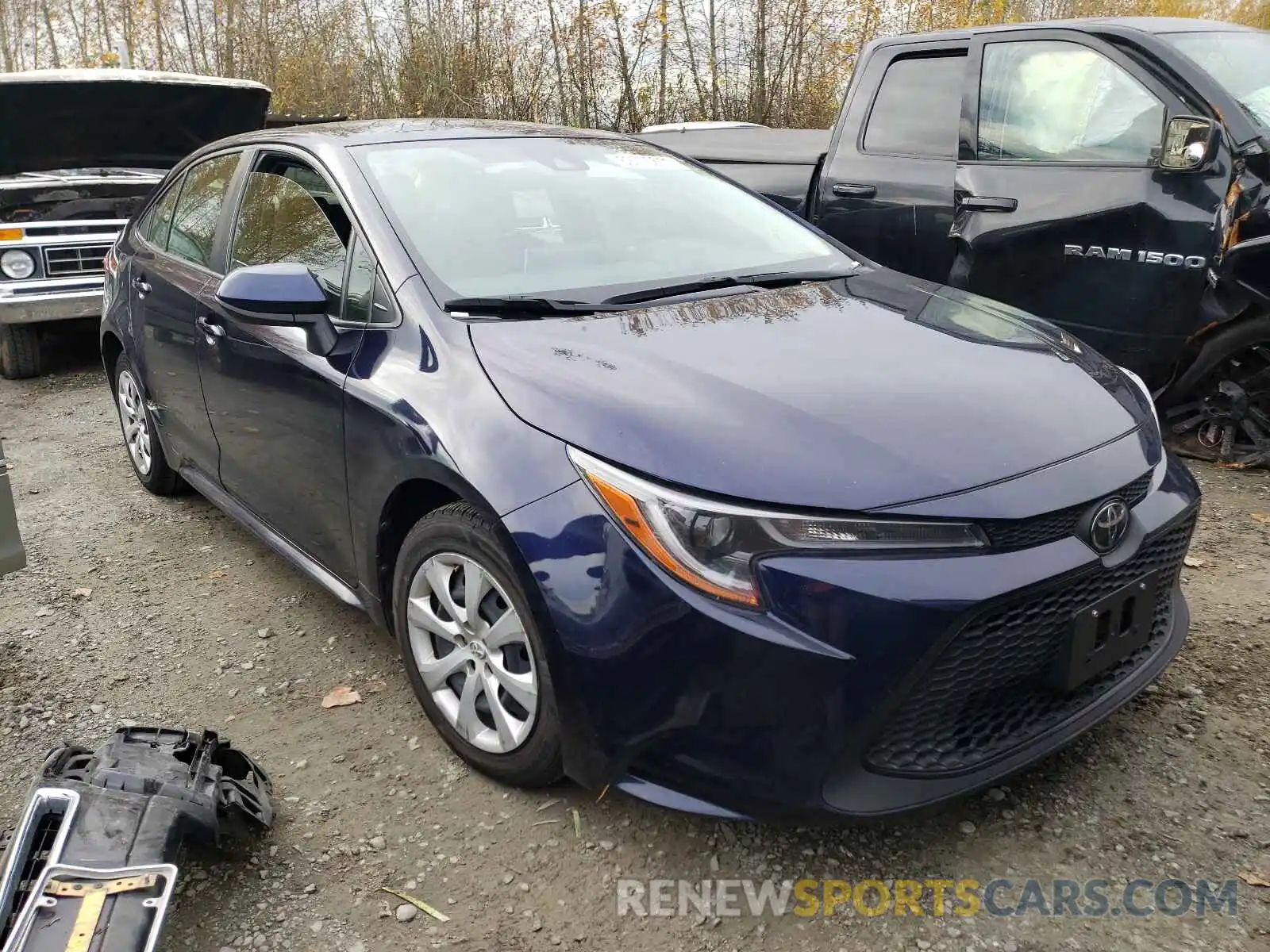 1 Photograph of a damaged car JTDEPRAE7LJ051591 TOYOTA COROLLA 2020