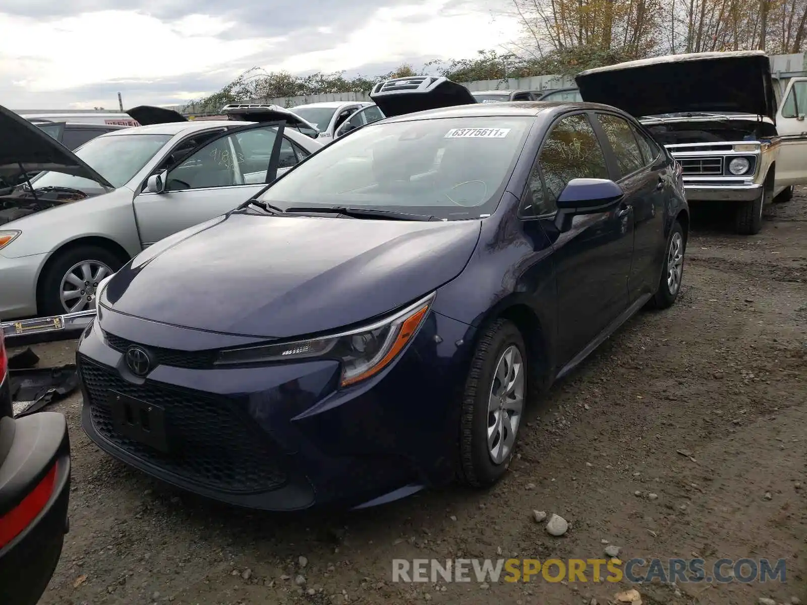 2 Photograph of a damaged car JTDEPRAE7LJ051591 TOYOTA COROLLA 2020