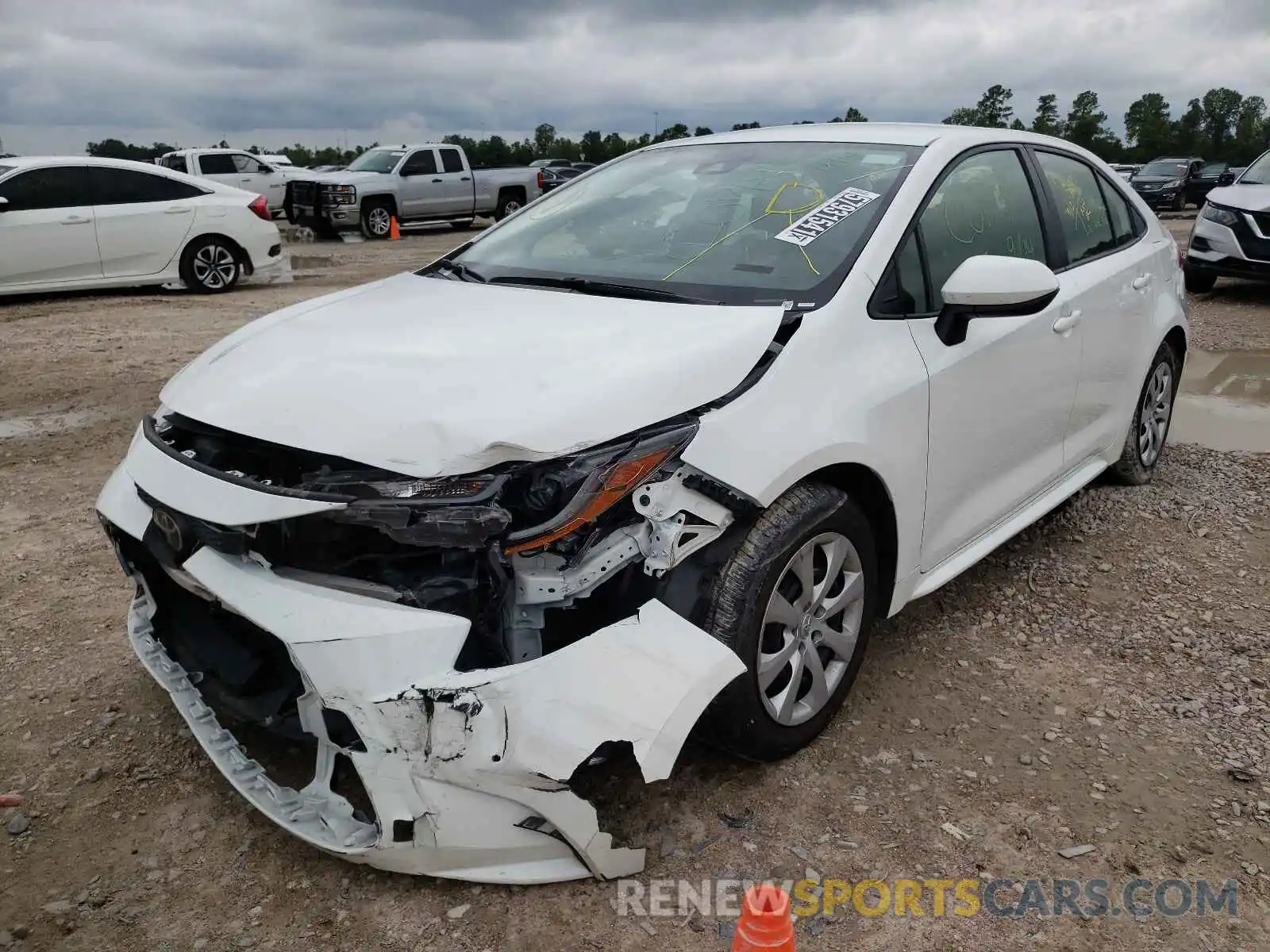 2 Photograph of a damaged car JTDEPRAE7LJ052143 TOYOTA COROLLA 2020