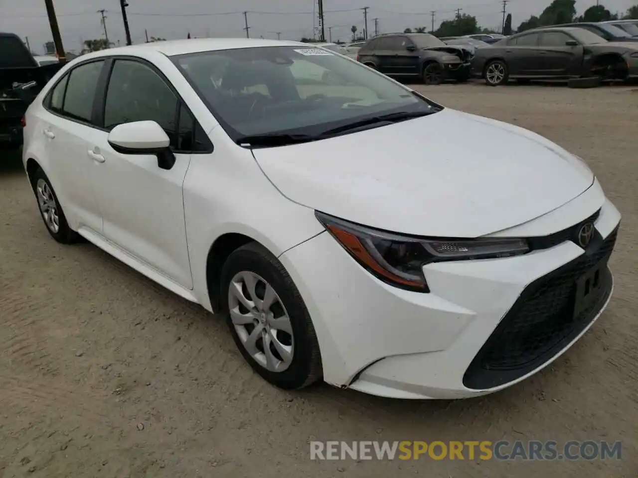 1 Photograph of a damaged car JTDEPRAE7LJ052238 TOYOTA COROLLA 2020