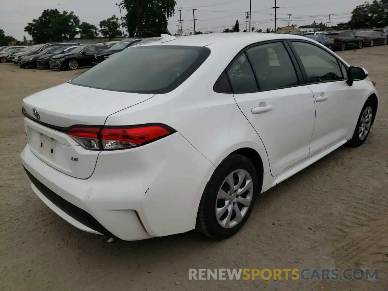 4 Photograph of a damaged car JTDEPRAE7LJ052238 TOYOTA COROLLA 2020