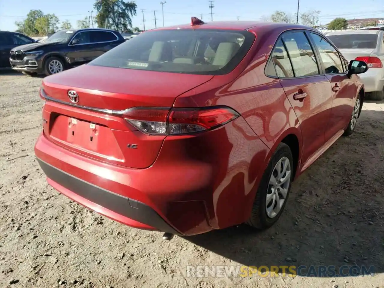 4 Photograph of a damaged car JTDEPRAE7LJ052594 TOYOTA COROLLA 2020