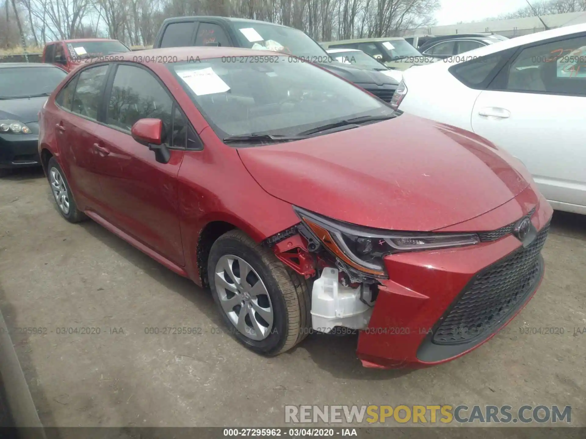 1 Photograph of a damaged car JTDEPRAE7LJ053020 TOYOTA COROLLA 2020