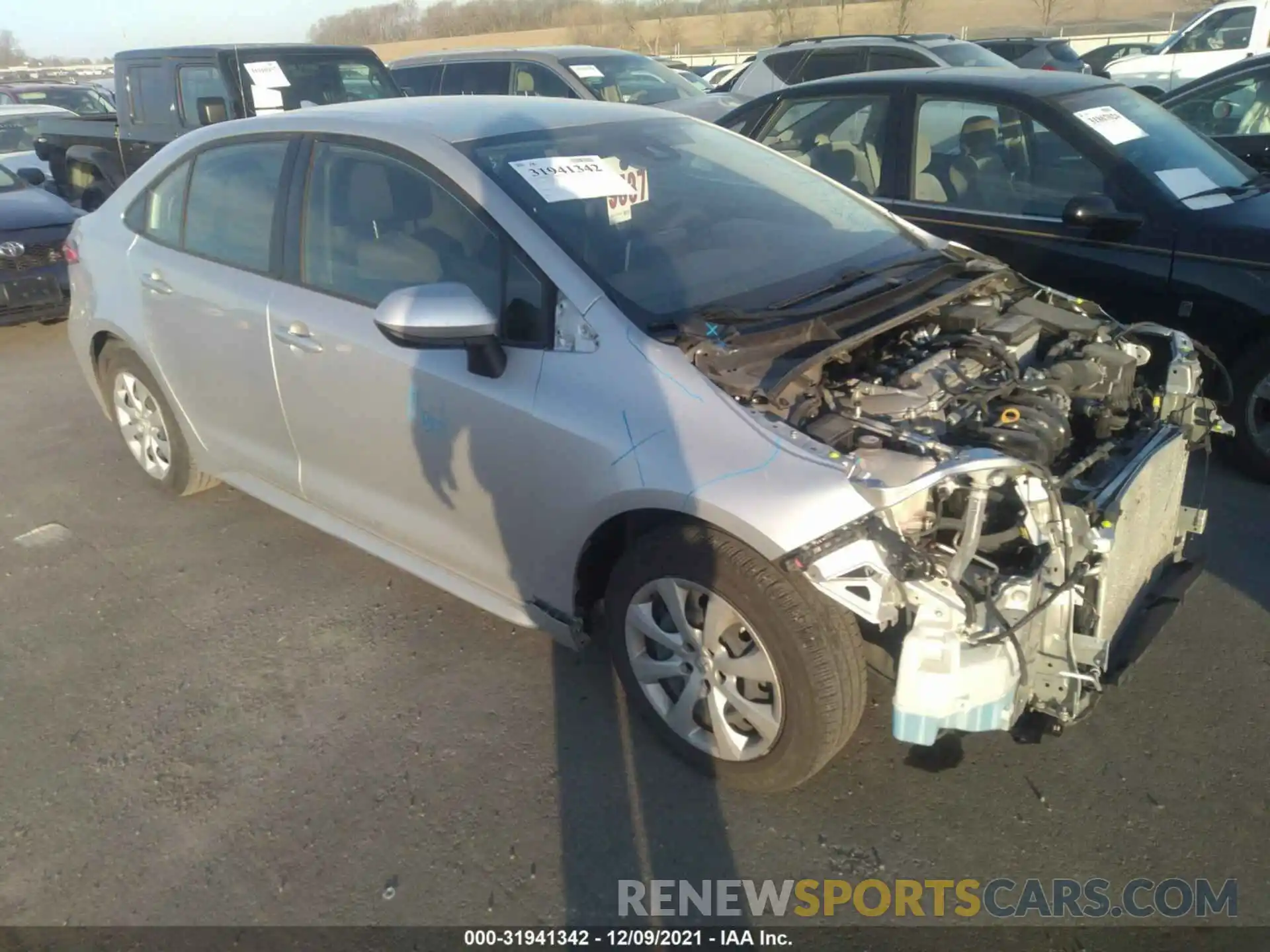 1 Photograph of a damaged car JTDEPRAE7LJ053048 TOYOTA COROLLA 2020