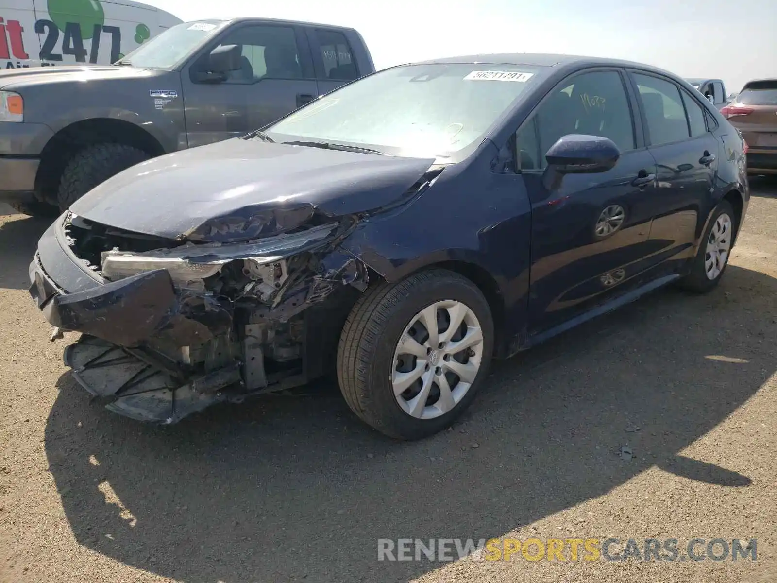 2 Photograph of a damaged car JTDEPRAE7LJ053101 TOYOTA COROLLA 2020