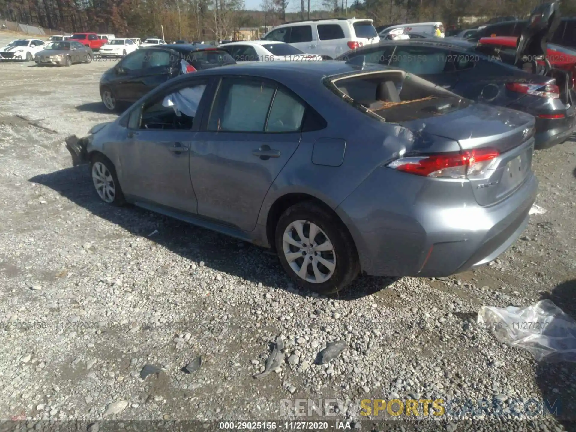 3 Photograph of a damaged car JTDEPRAE7LJ053454 TOYOTA COROLLA 2020