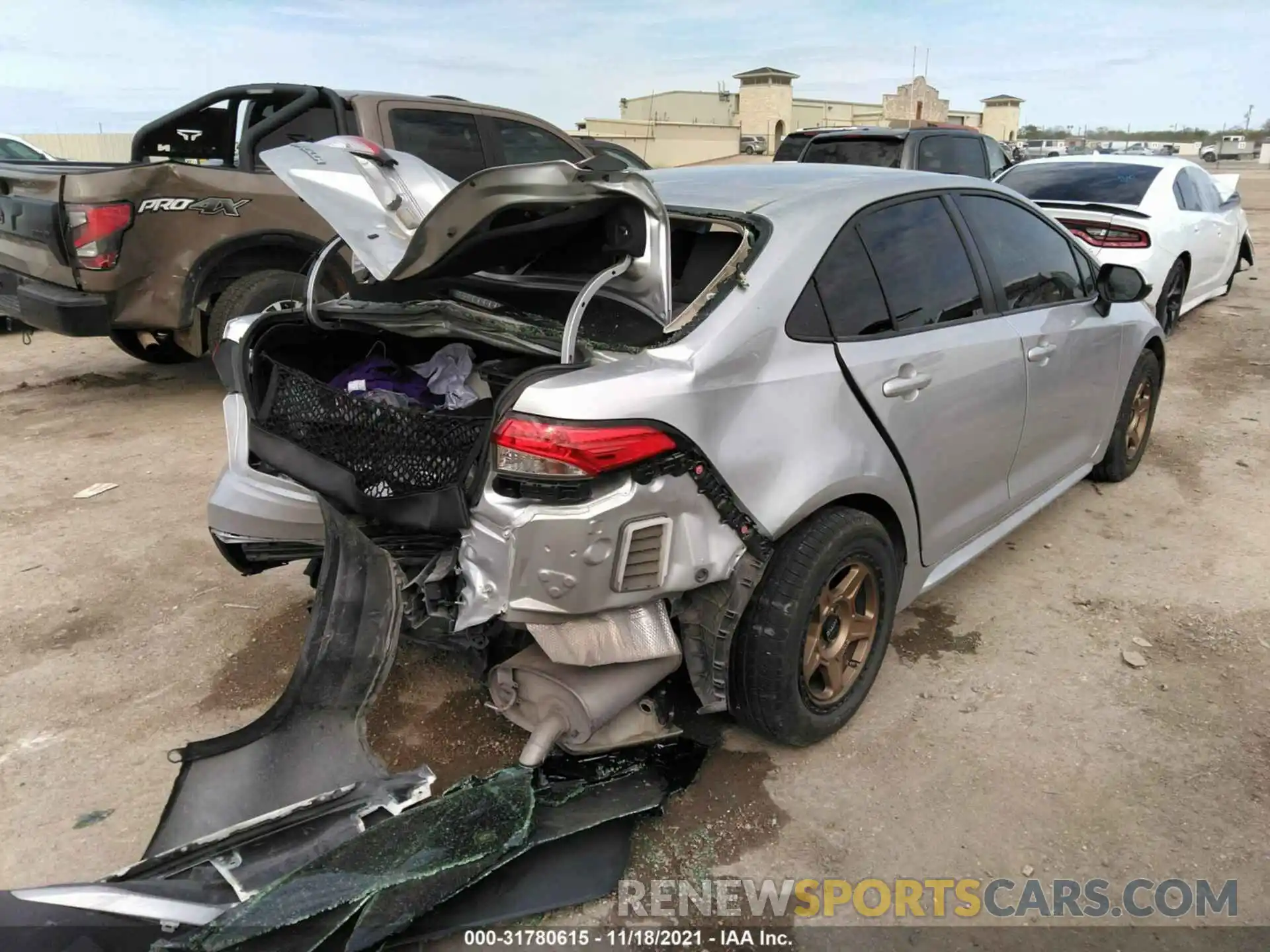 4 Photograph of a damaged car JTDEPRAE7LJ053891 TOYOTA COROLLA 2020