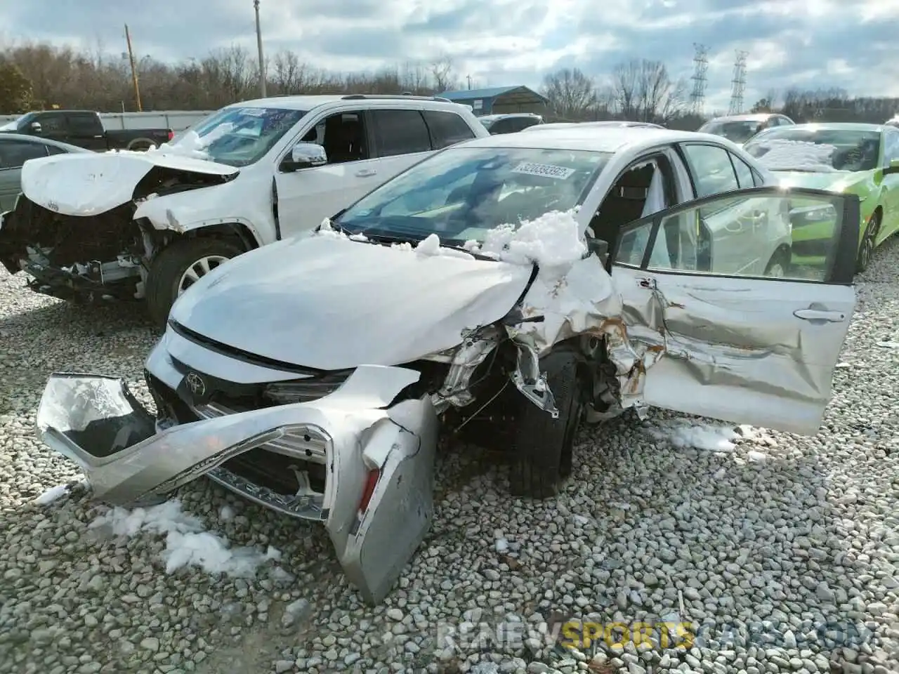 2 Photograph of a damaged car JTDEPRAE7LJ054460 TOYOTA COROLLA 2020